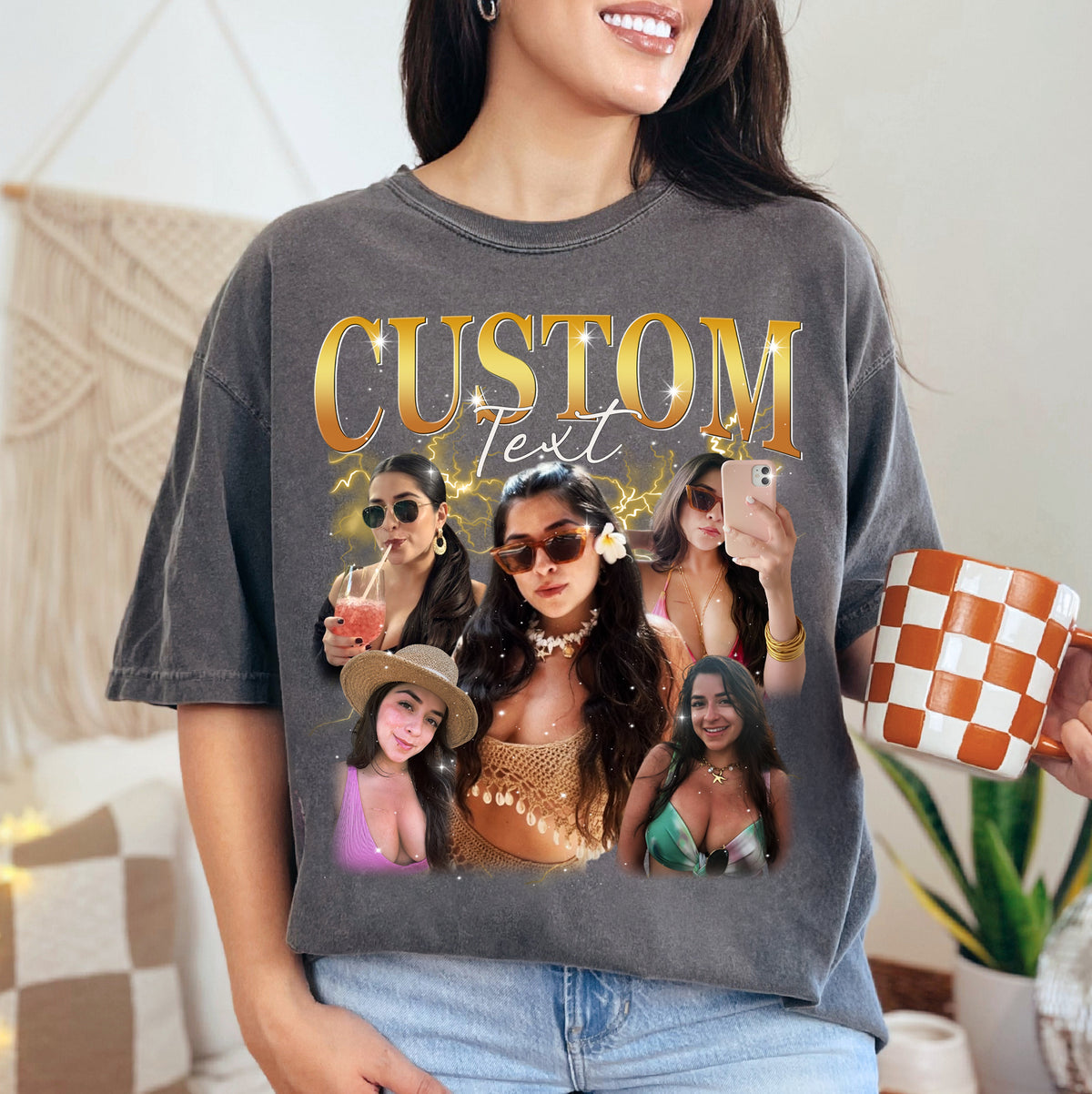 Custom Shirt for Mom – Custom 90s Bootleg Graphic Tee