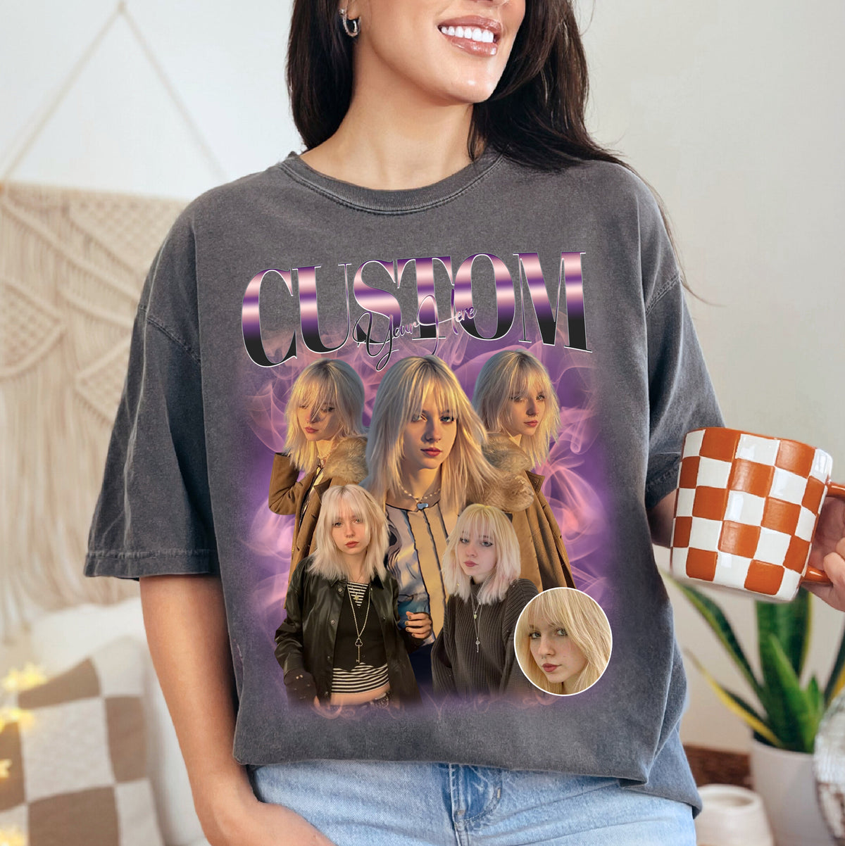 Personalized Shirts for Mom – Mama Est. Photo Collage Tee