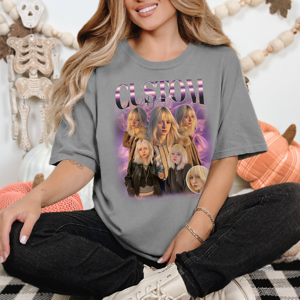 Personalized Shirts for Mom – Mama Est. Photo Collage Tee