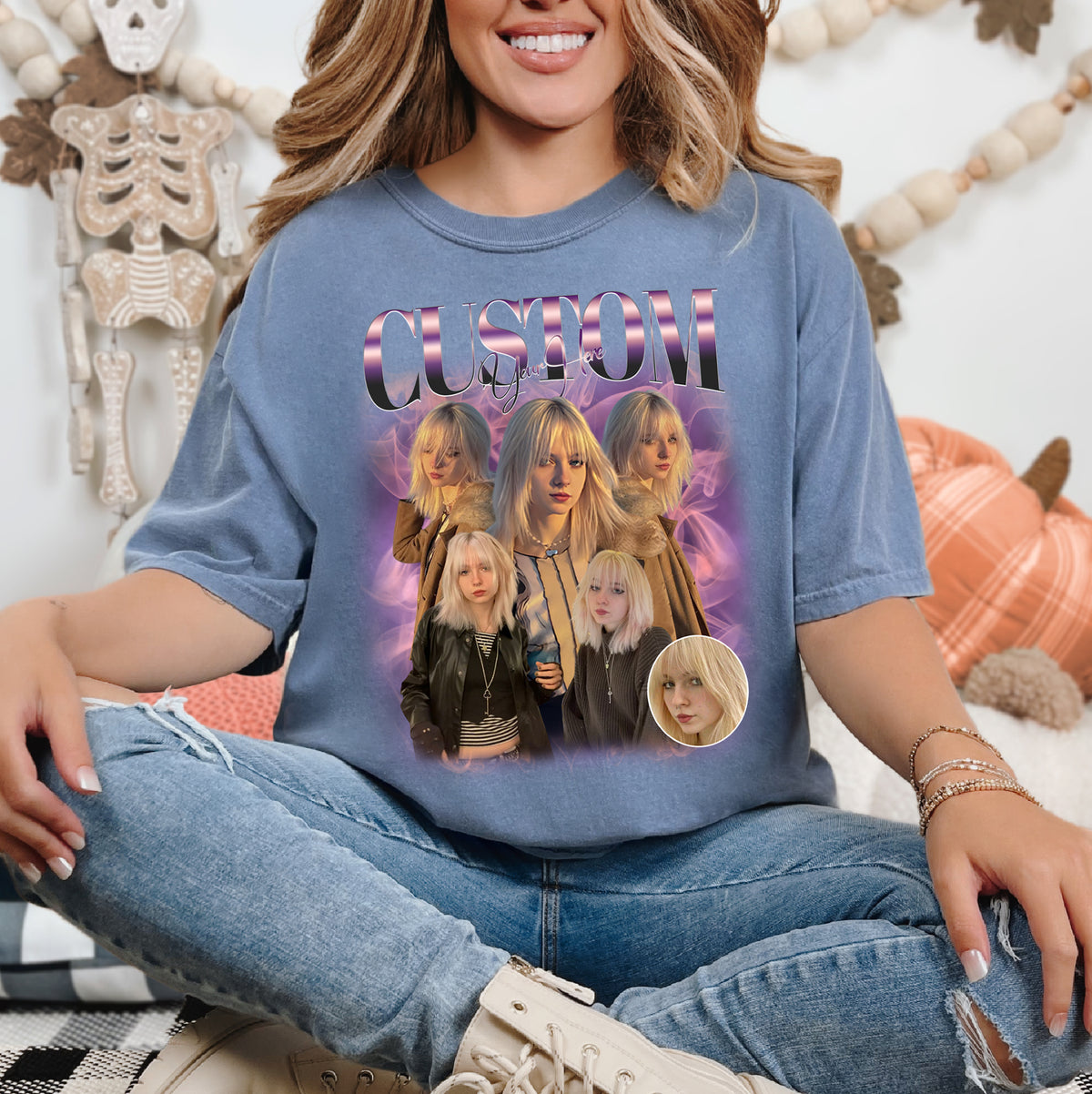 Personalized Shirts for Mom – Mama Est. Photo Collage Tee