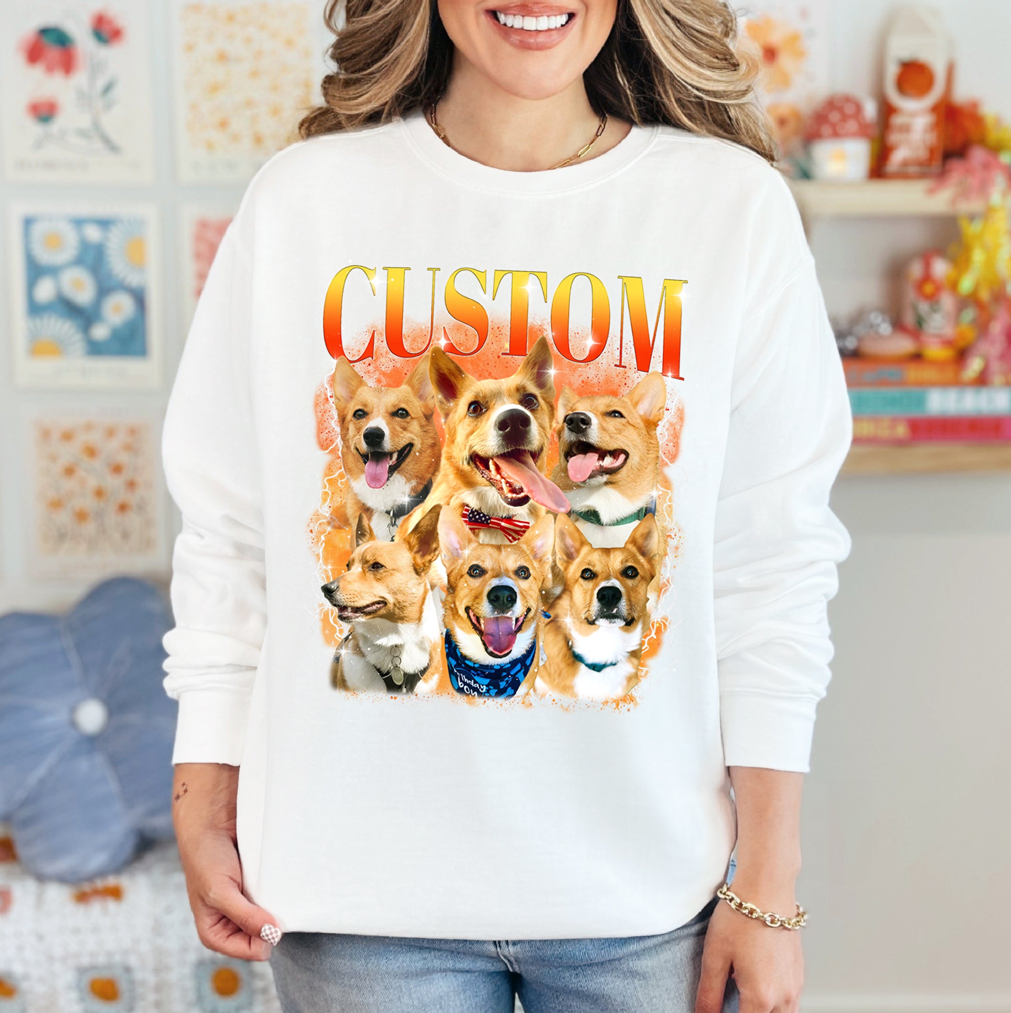 Custom Shirt with Dog’s Face – Comfort Colors Pet Photo Tee