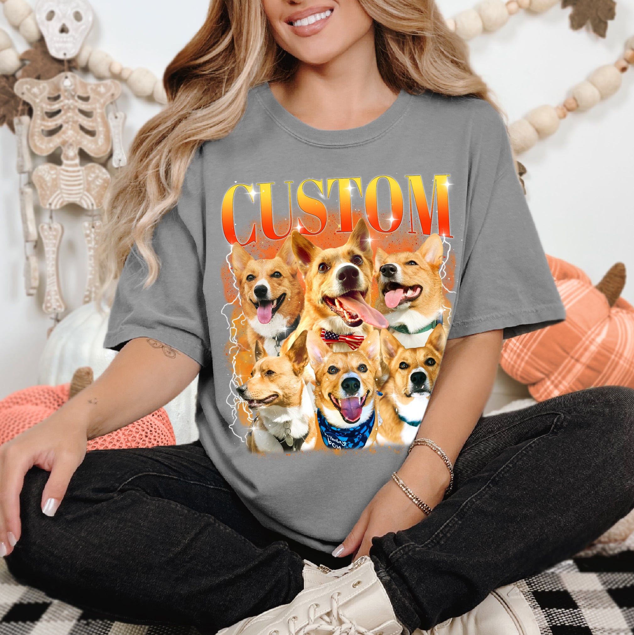Custom Shirt with Dog’s Face – Comfort Colors Pet Photo Tee