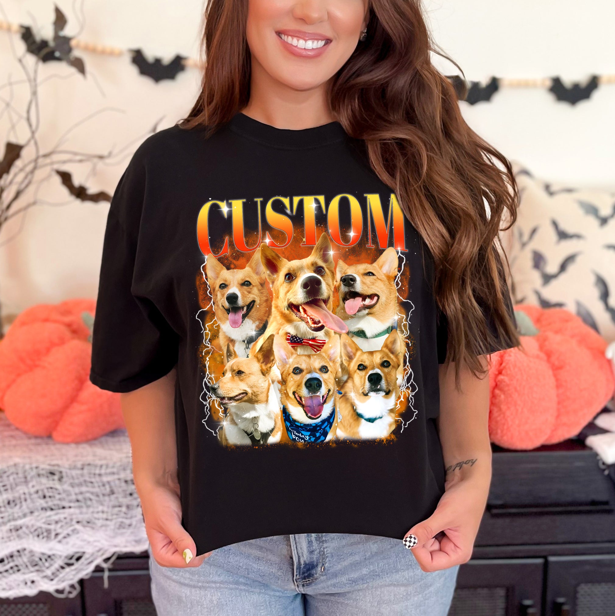 Custom Shirt with Dog’s Face – Comfort Colors Pet Photo Tee