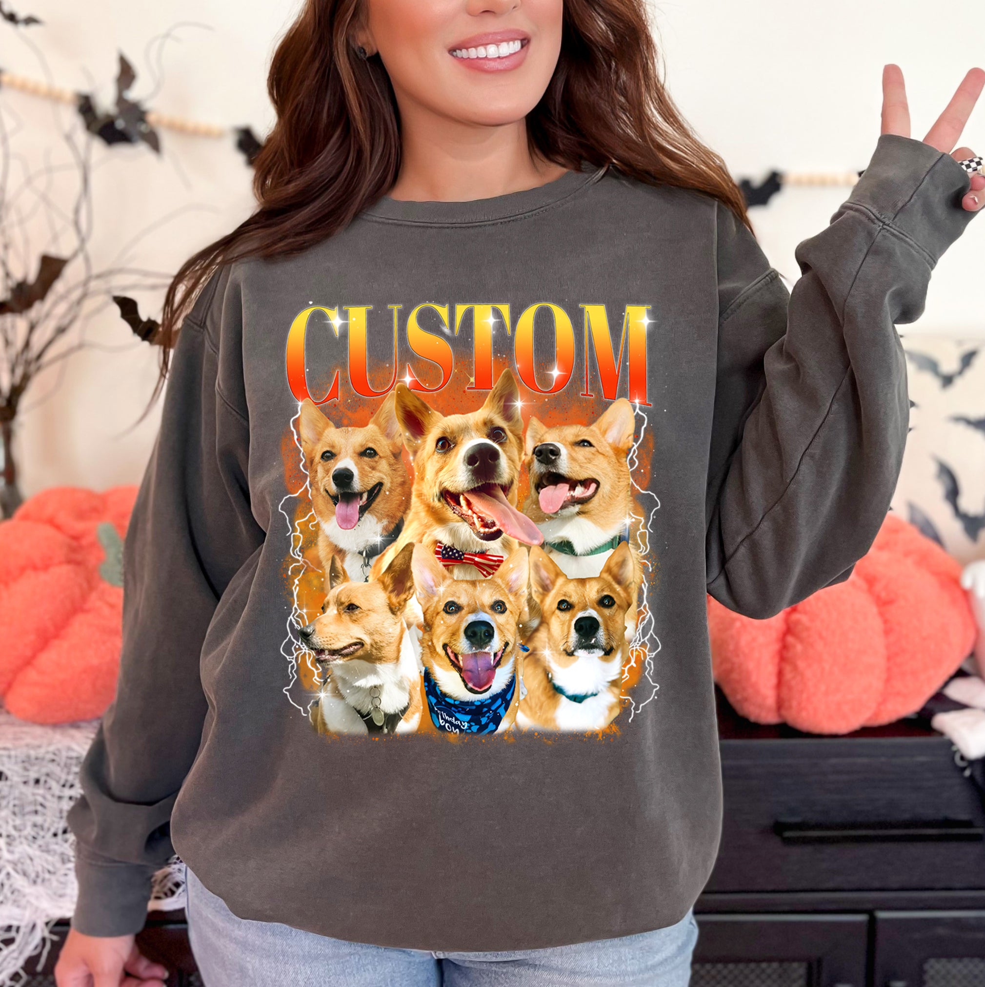 Custom Shirt with Dog’s Face – Comfort Colors Pet Photo Tee