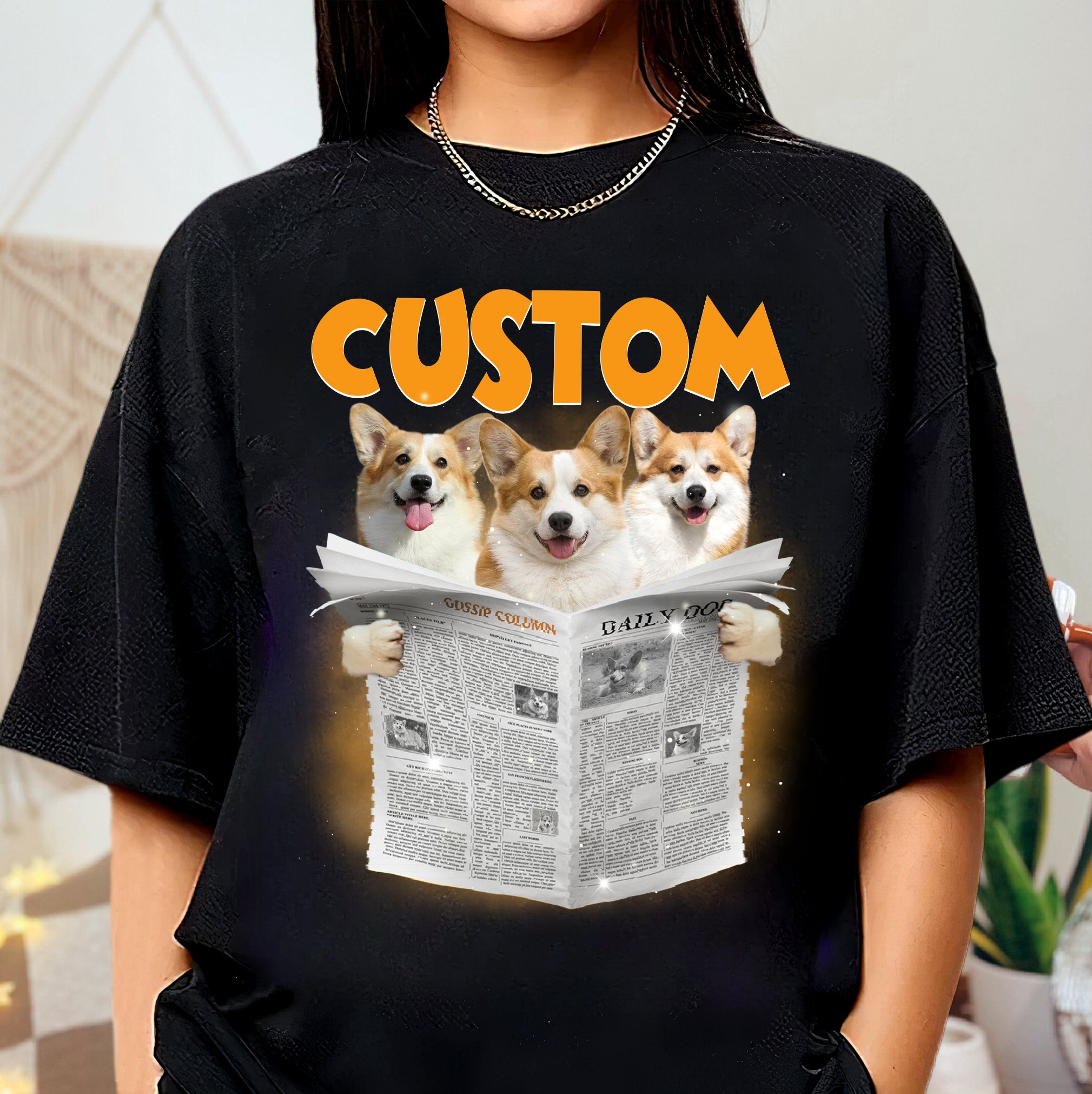 Funny Dog Shirt – Custom Dog Face Graphic Tee