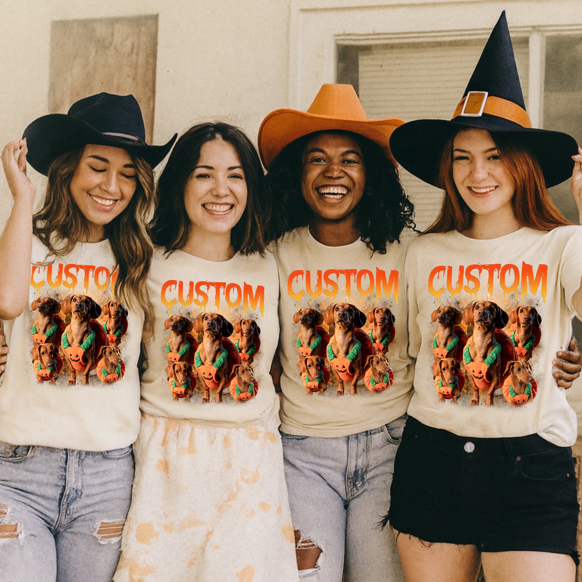 Pumpkin Dog Halloween Shirt – Custom Comfort Colors Graphic Tee