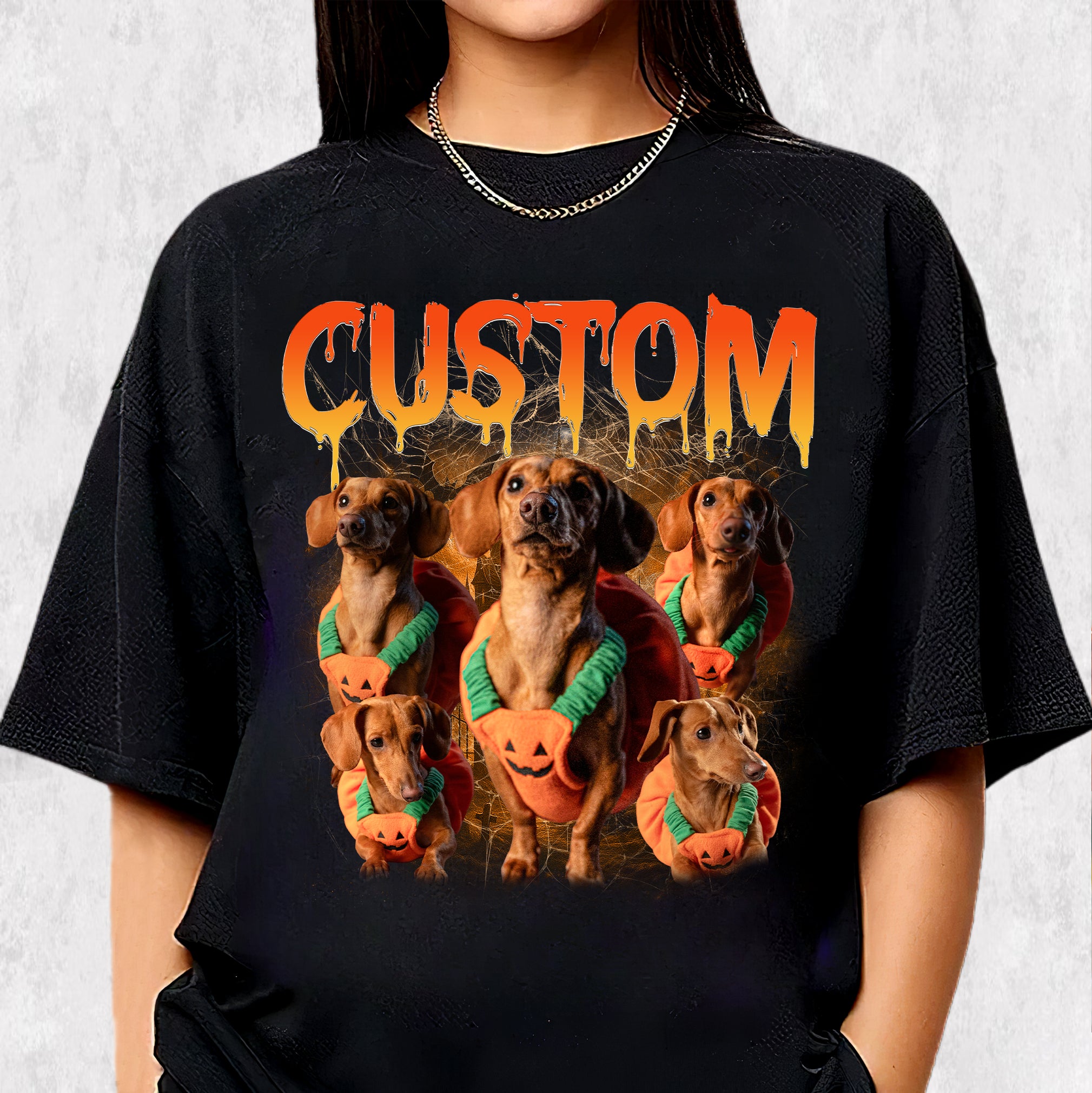 Pumpkin Dog Halloween Shirt – Custom Comfort Colors Graphic Tee