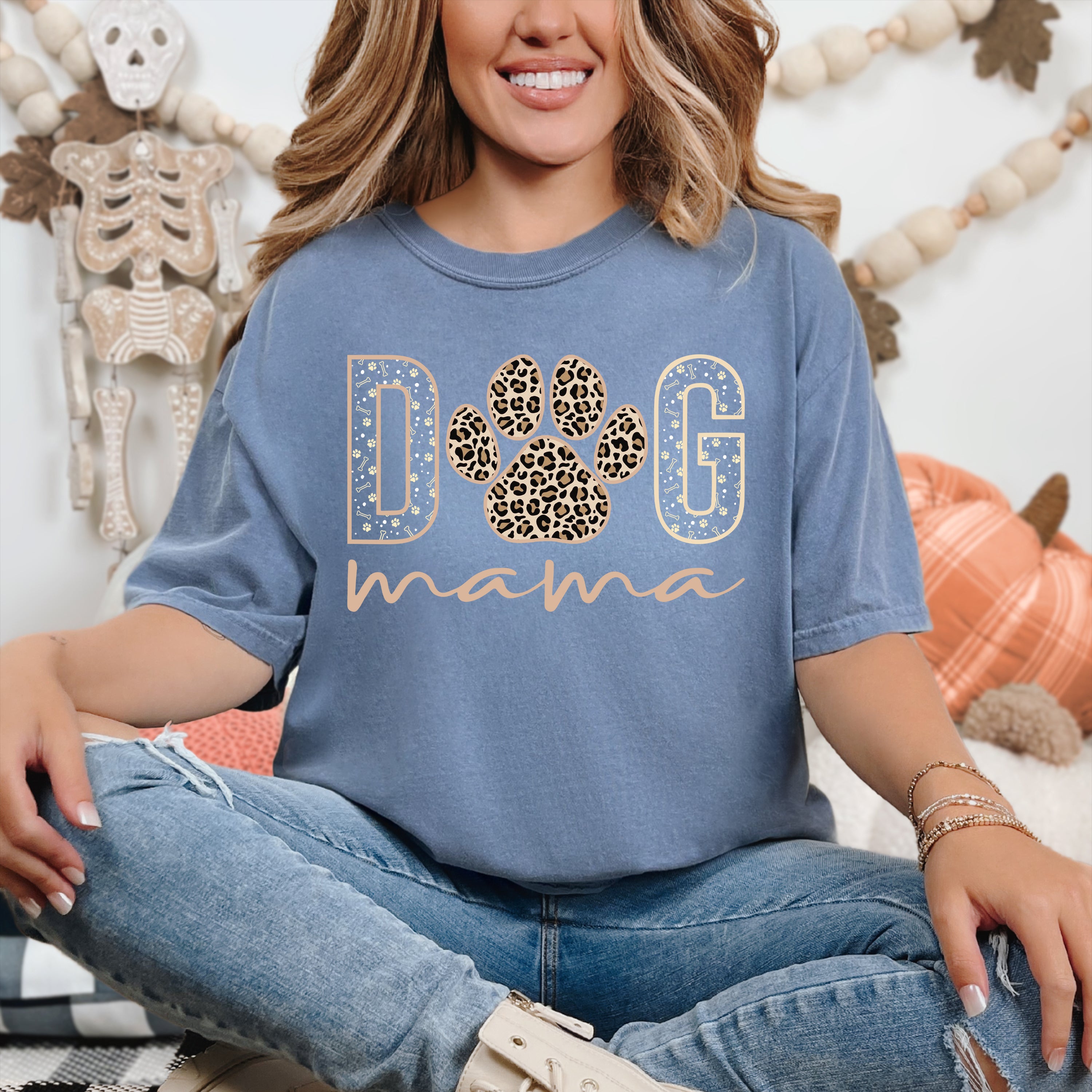 Dog Mama Shirt, Dog Mom Comfort Colors T-Shirt, Dog Lover Gift