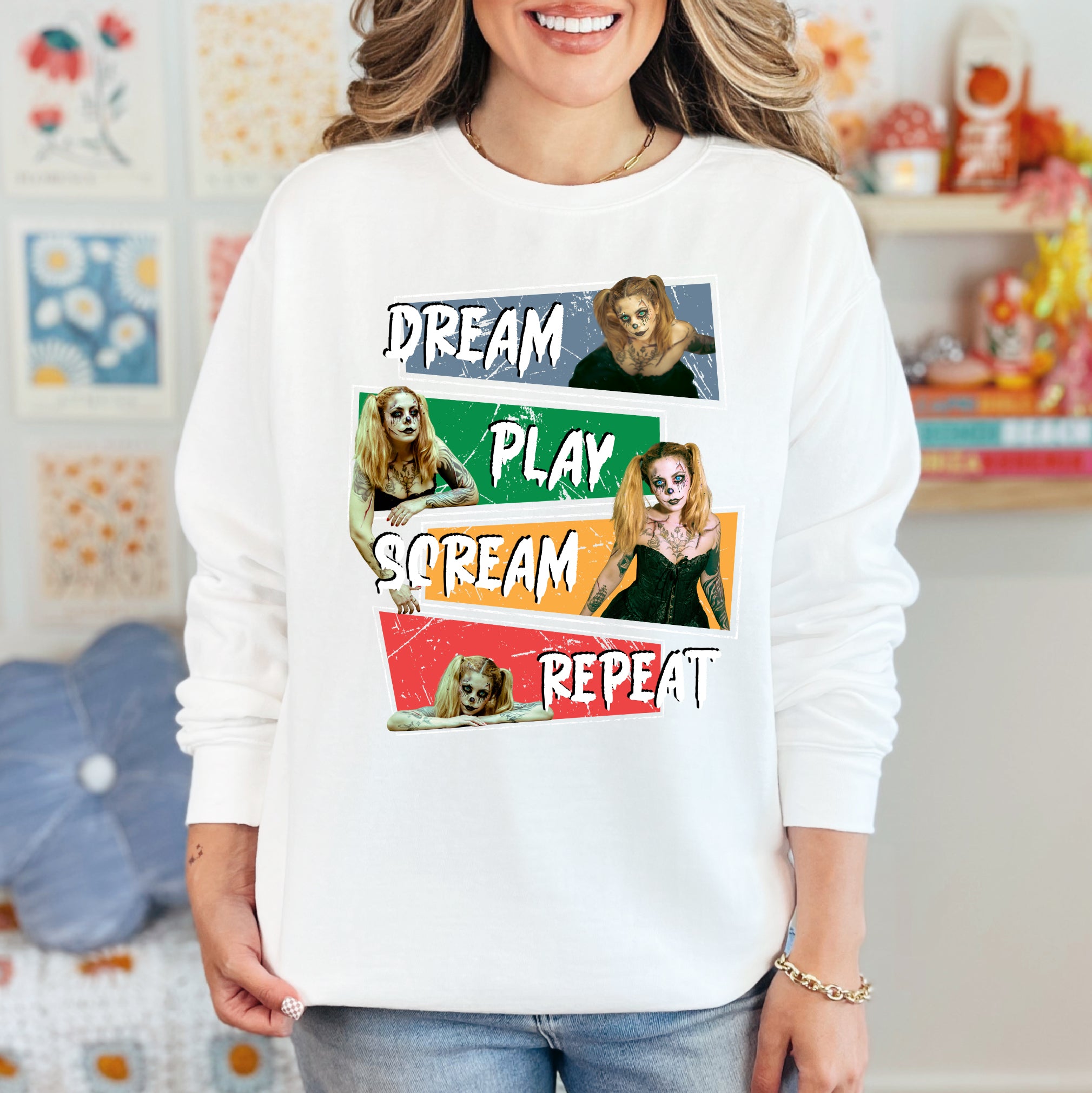 Customizable Halloween Shirt – Creepy Doll Comfort Colors Tee