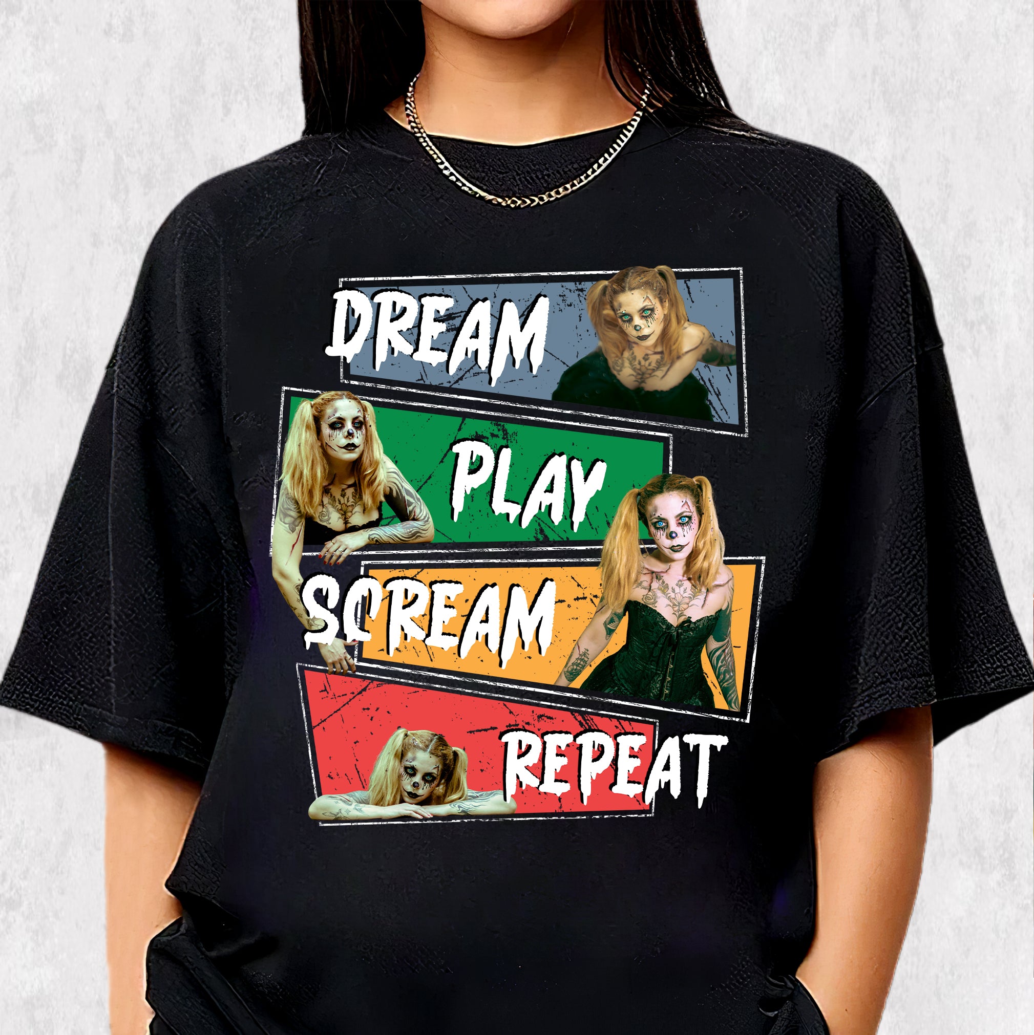 Customizable Halloween Shirt – Creepy Doll Comfort Colors Tee