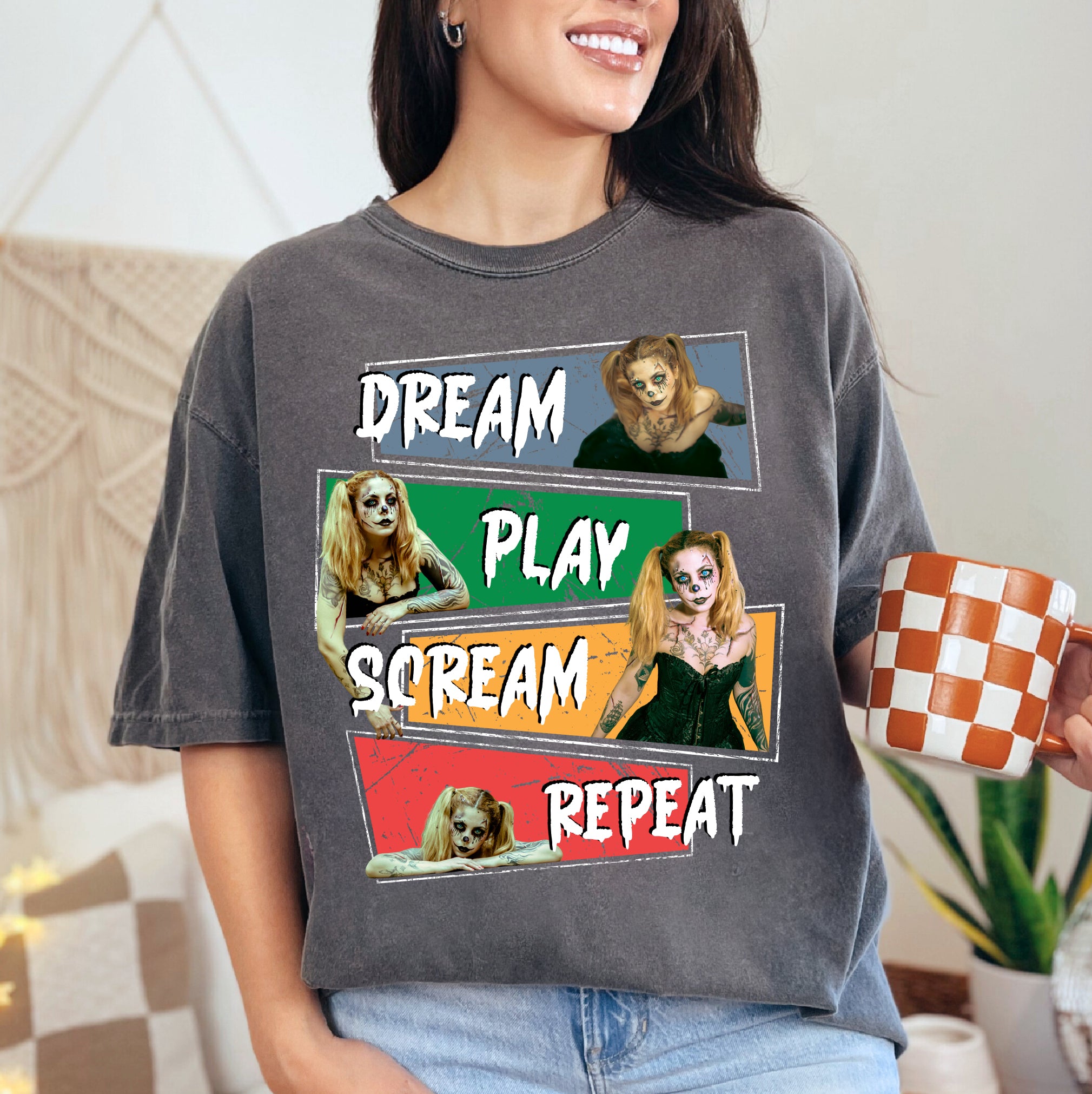 Customizable Halloween Shirt – Creepy Doll Comfort Colors Tee