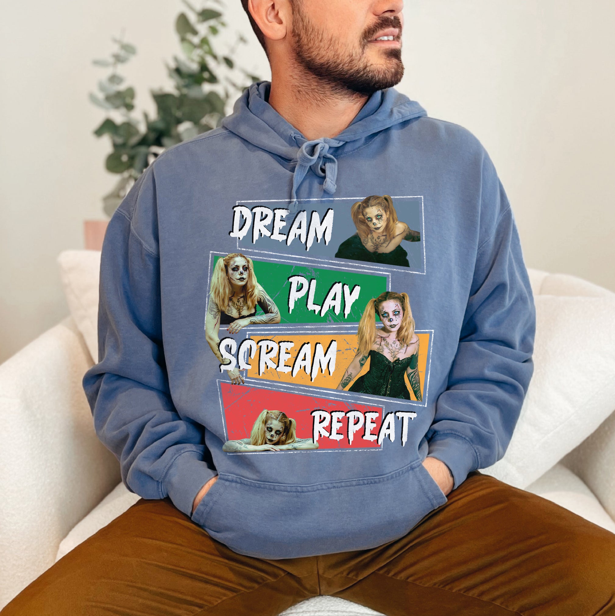 Customizable Halloween Shirt – Creepy Doll Comfort Colors Tee