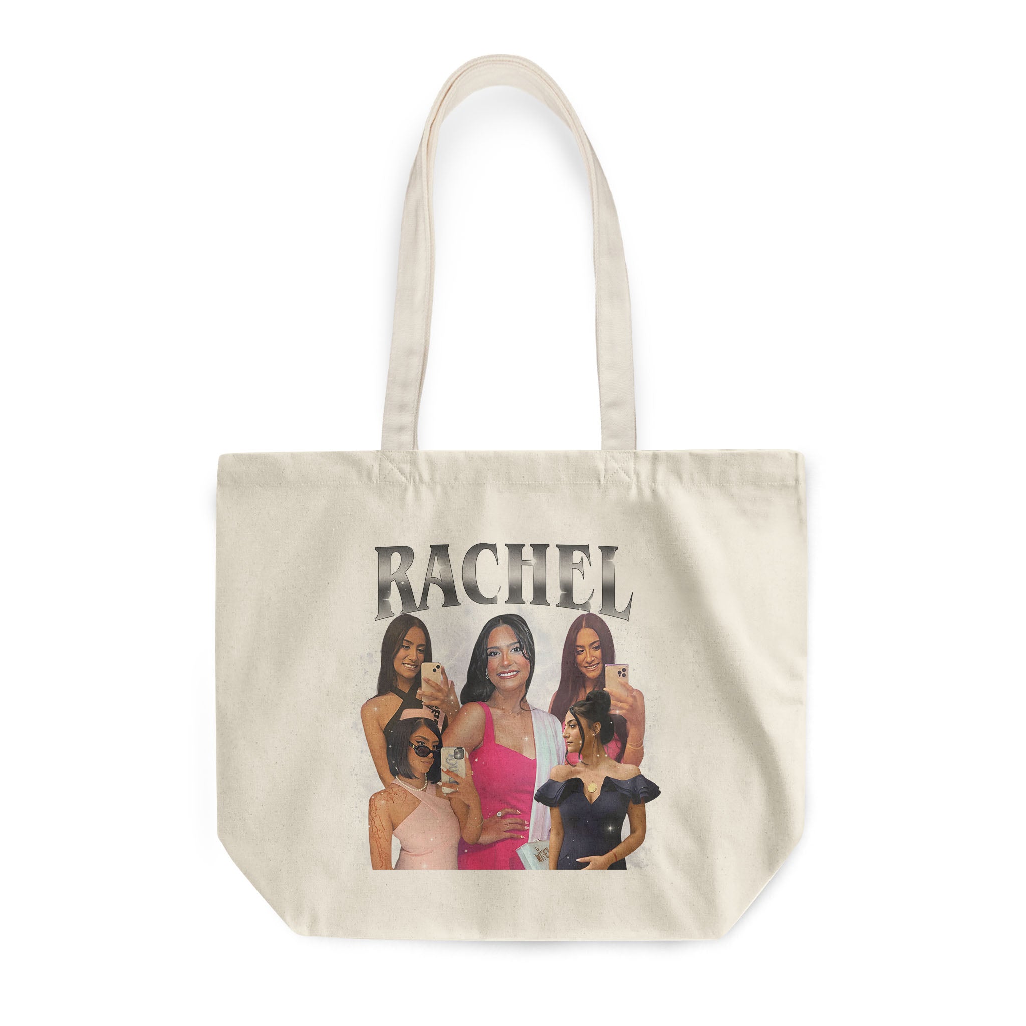 Limited Edition Retro Vintage Custom Rounded Canvas Tote Bag