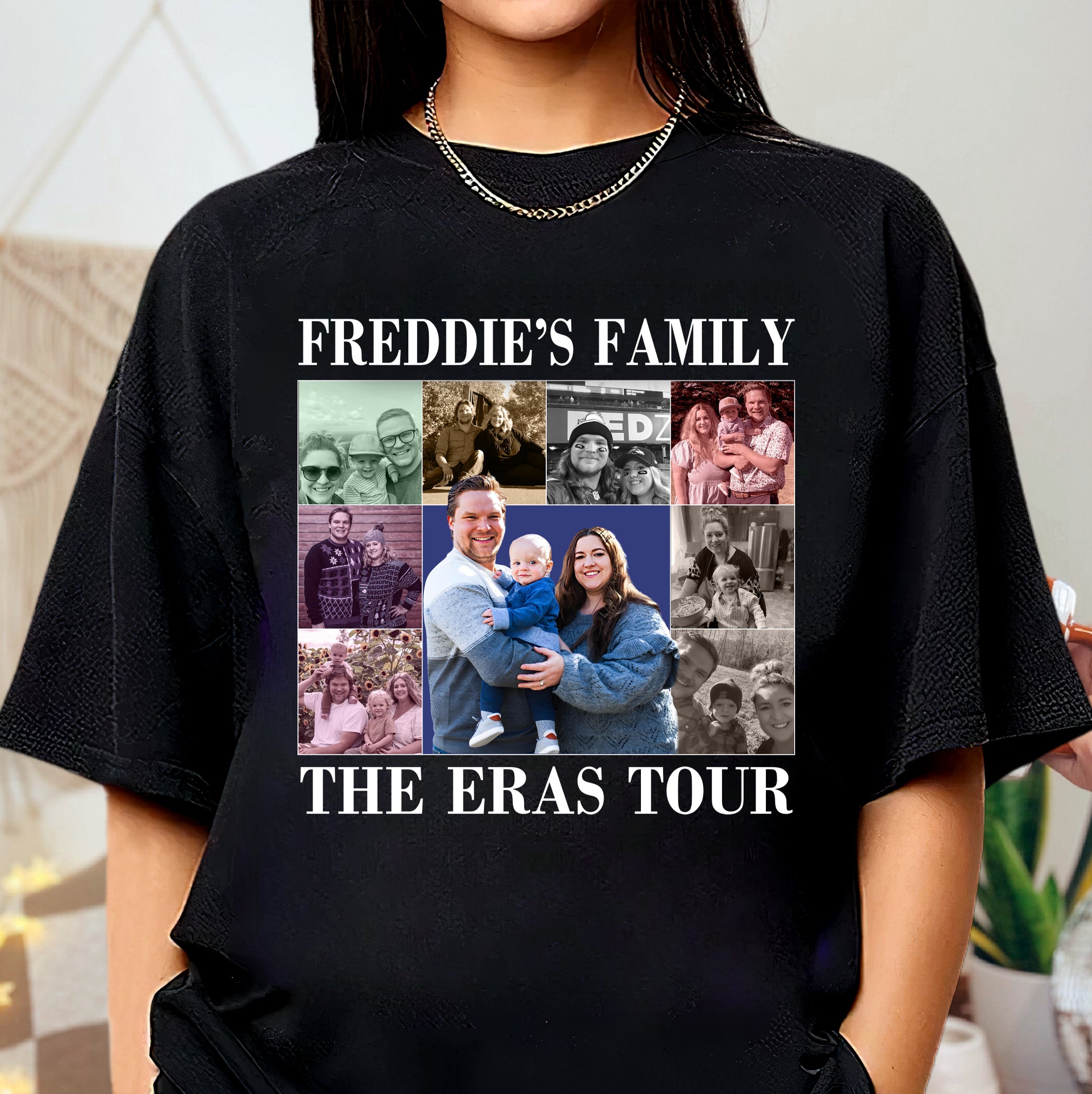 Custom Family Photo Shirt – Custom Vintage Style Eras Tour Shirt