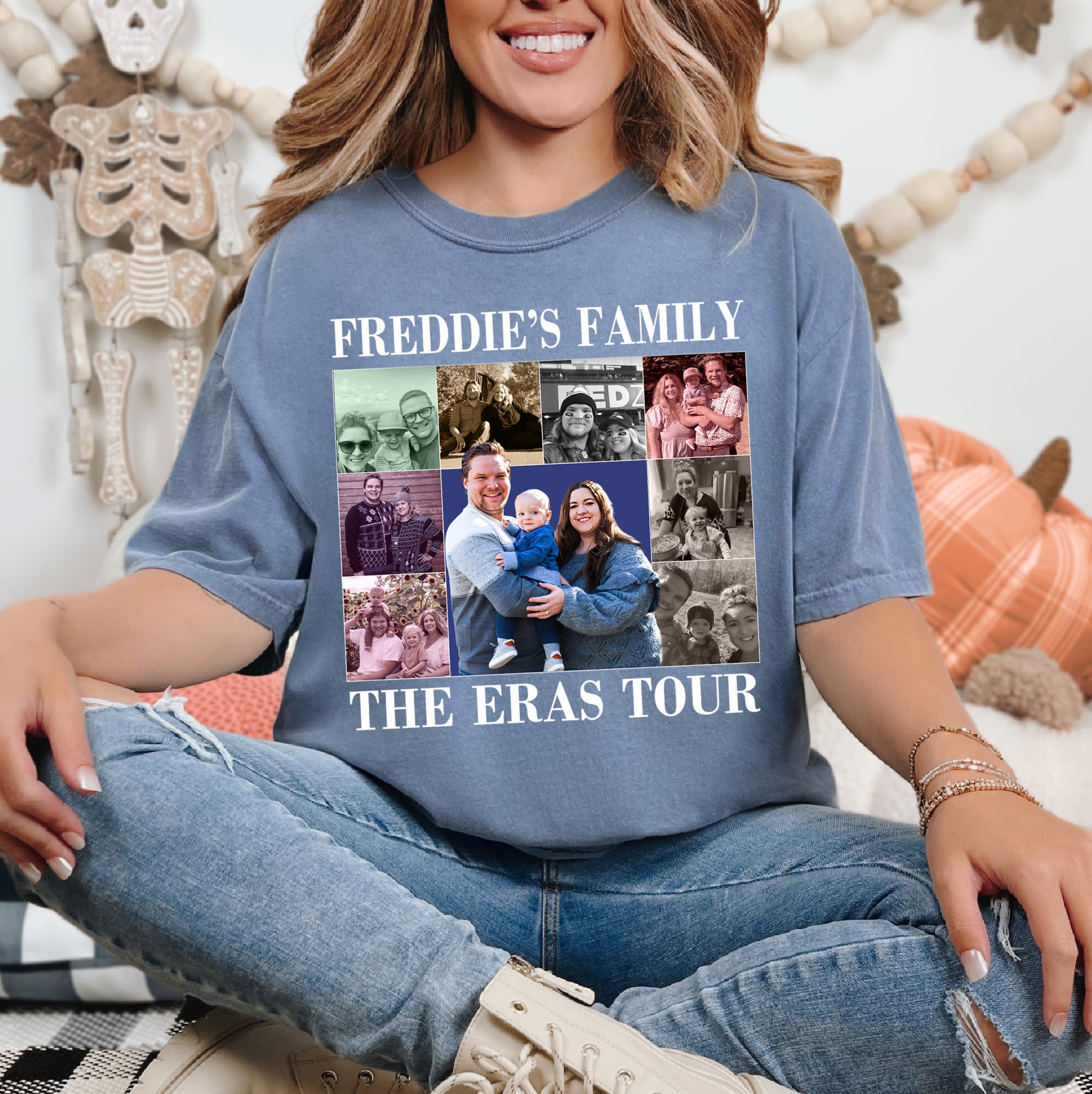 Custom Family Photo Shirt – Custom Vintage Style Eras Tour Shirt