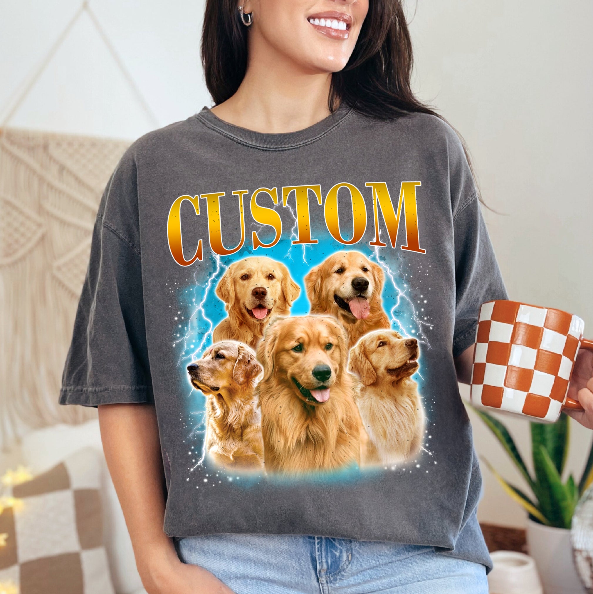 Custom Cat Mom Shirt – Personalized Pet Photo Tee