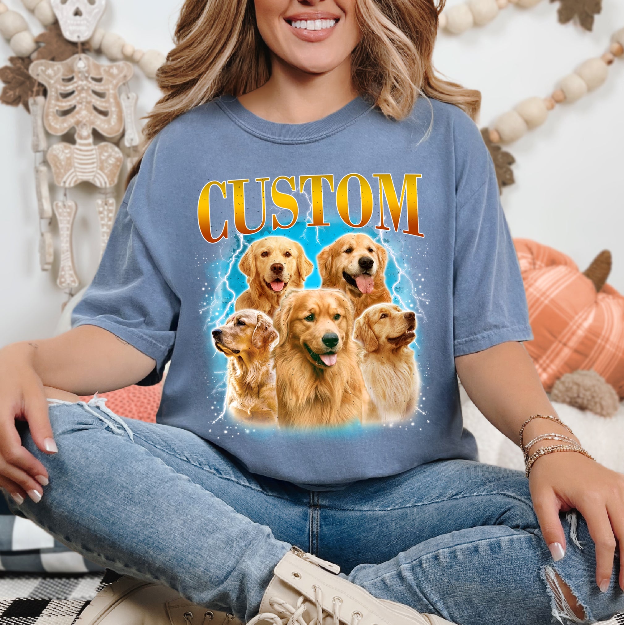 Custom Cat Mom Shirt – Personalized Pet Photo Tee
