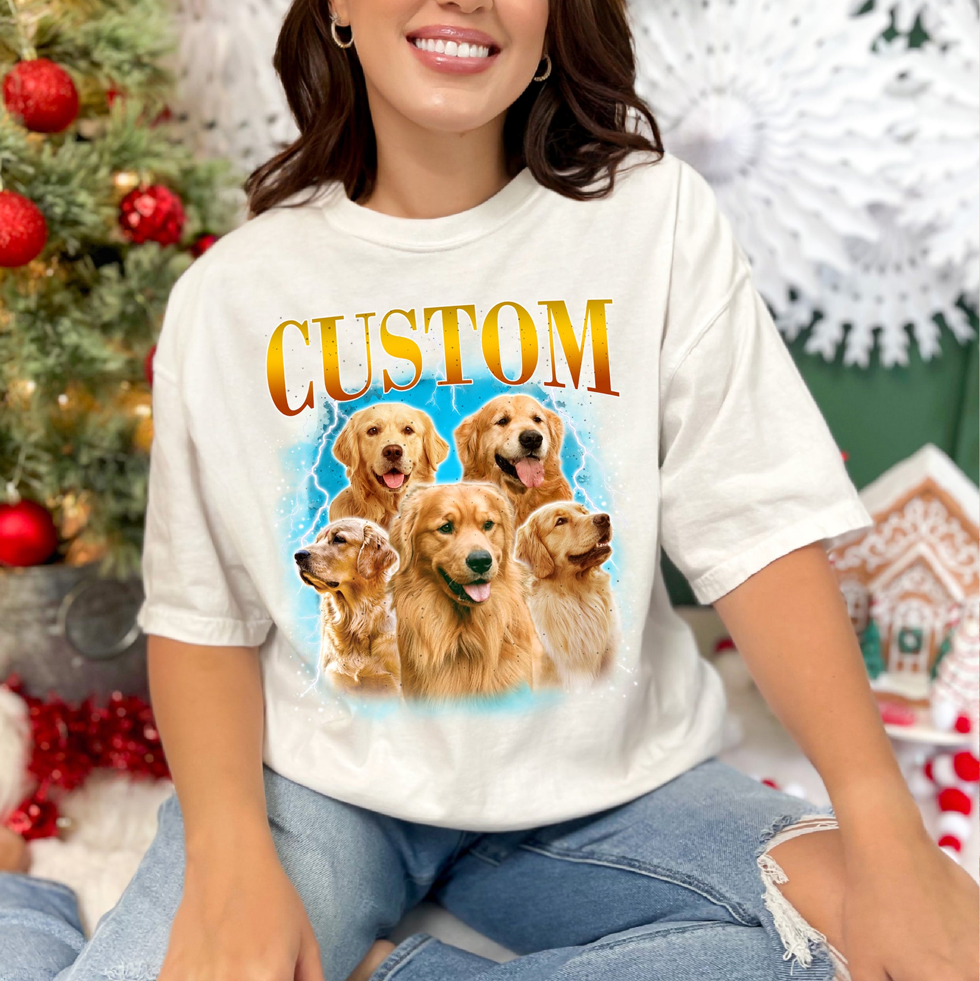 Custom Cat Mom Shirt – Personalized Pet Photo Tee