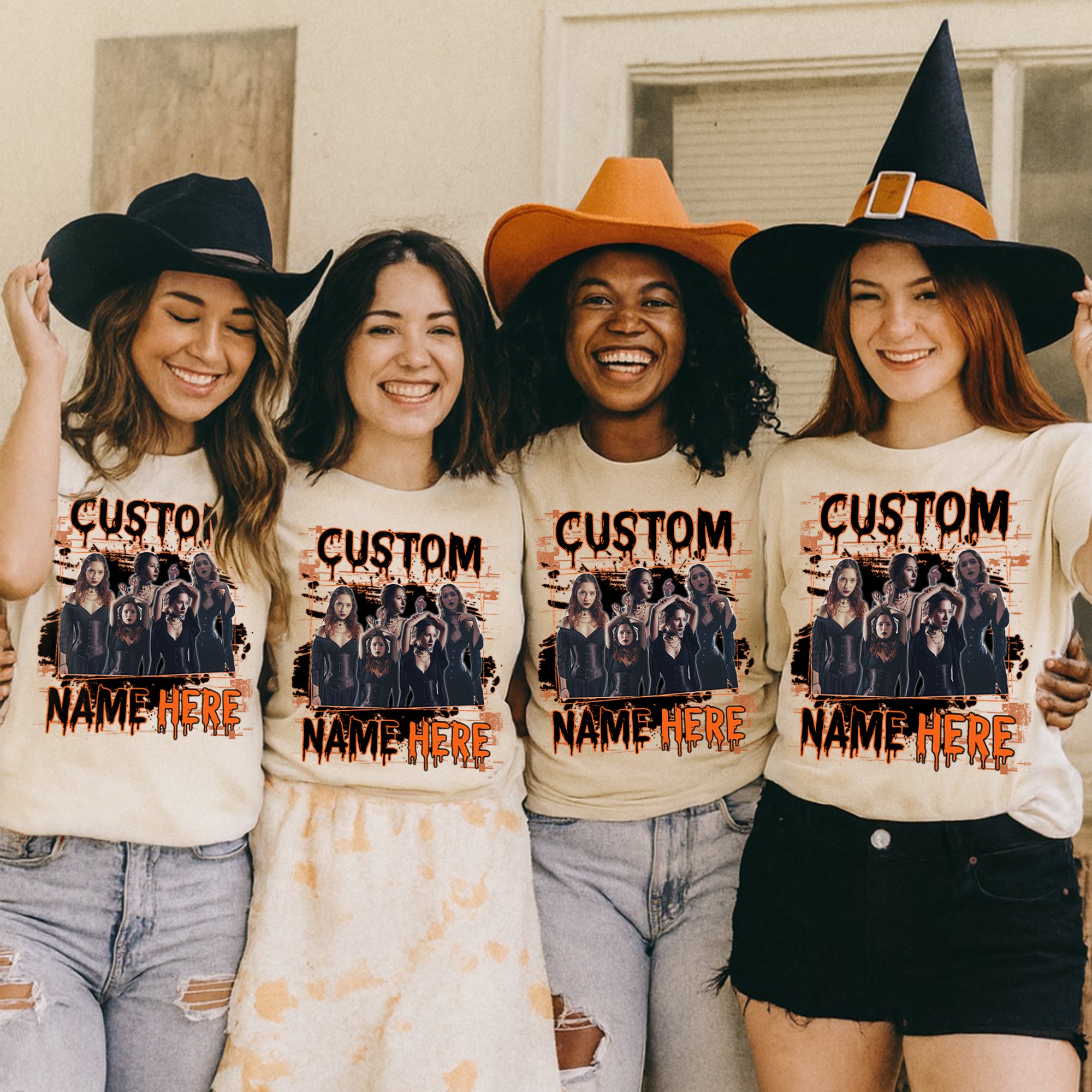 Haunted Souls Comfort Colors Tee – A Spooky Custom Halloween Shirt