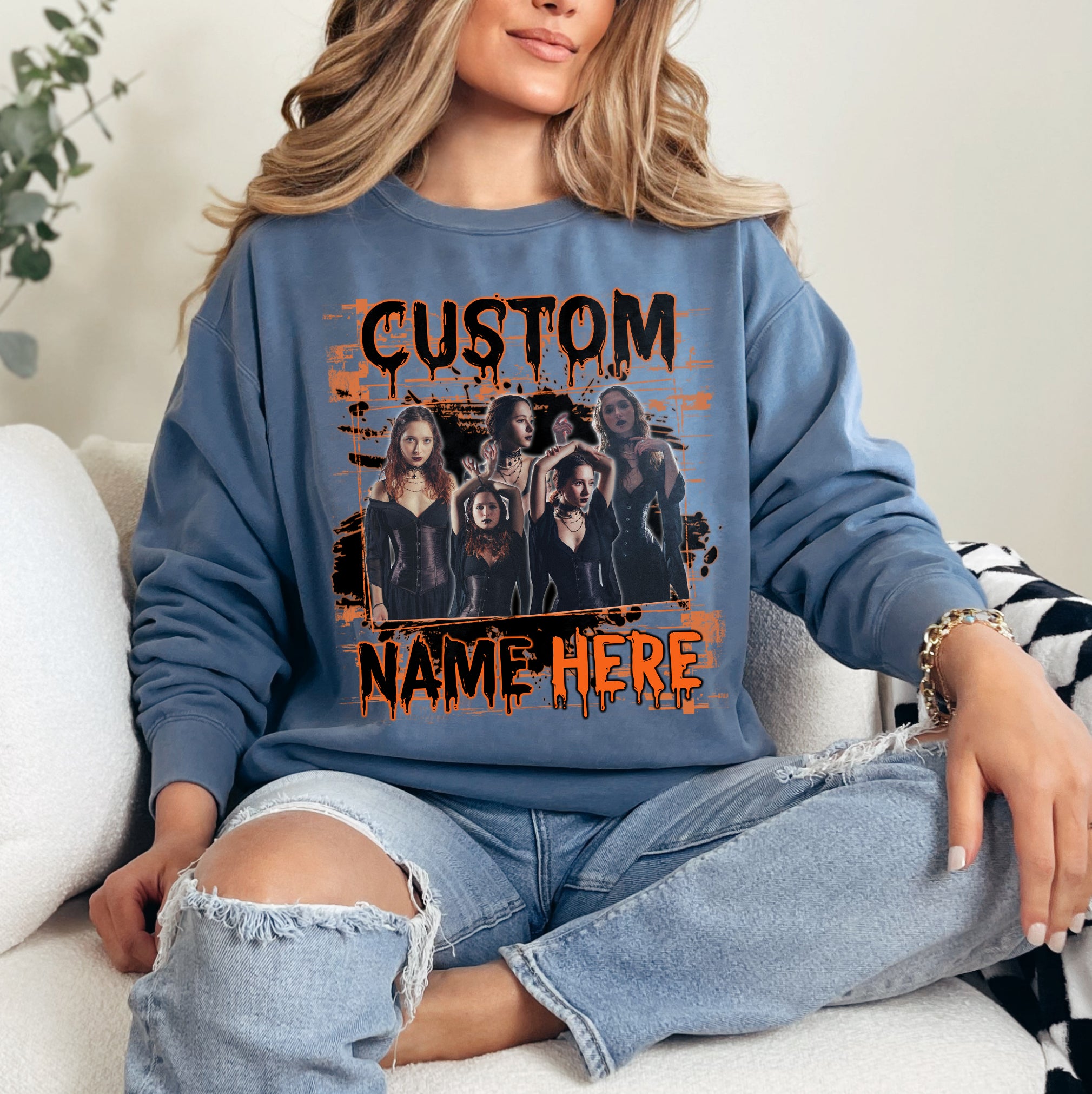 Haunted Souls Comfort Colors Tee – A Spooky Custom Halloween Shirt