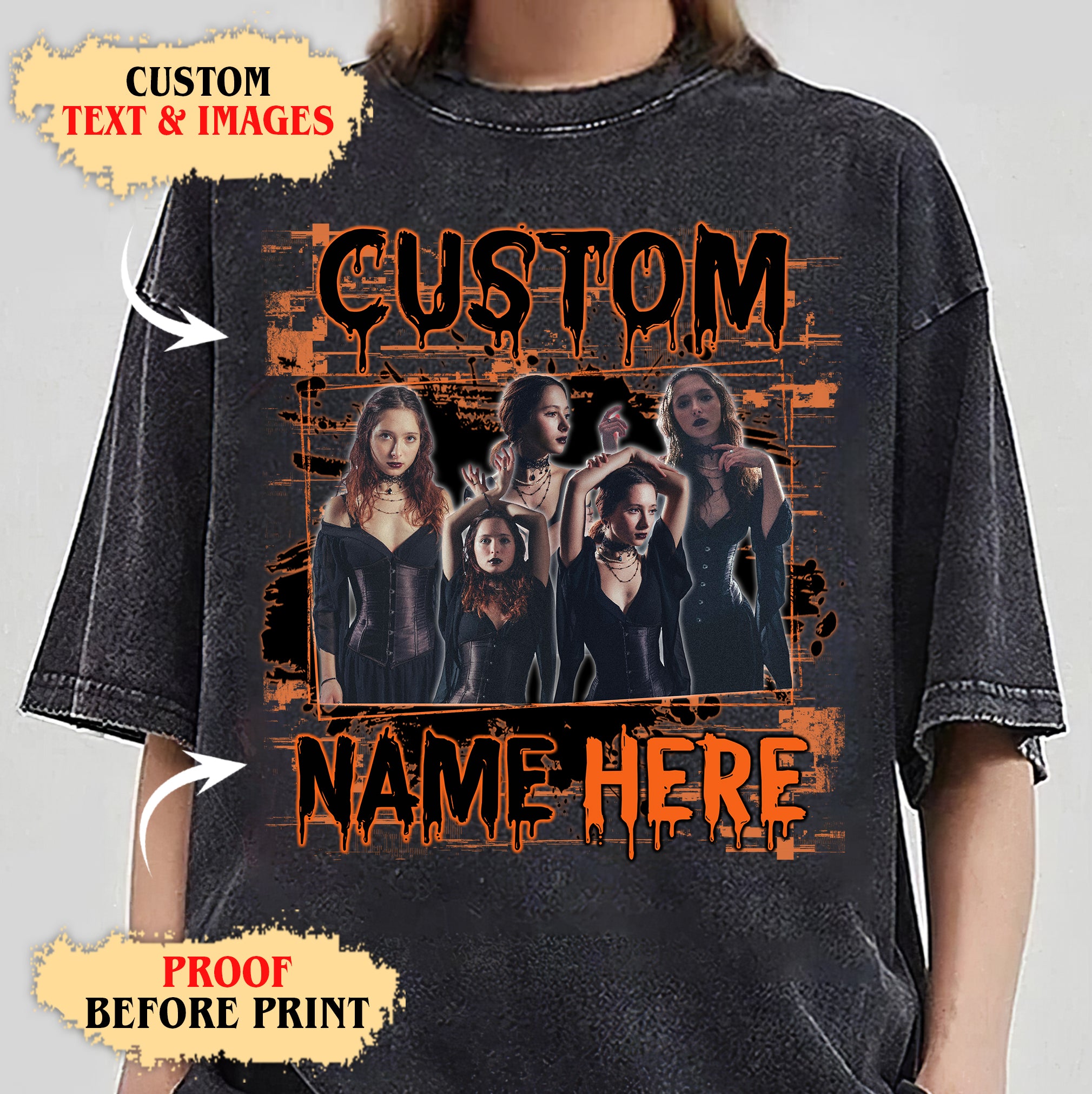 Haunted Souls Comfort Colors Tee – A Spooky Custom Halloween Shirt