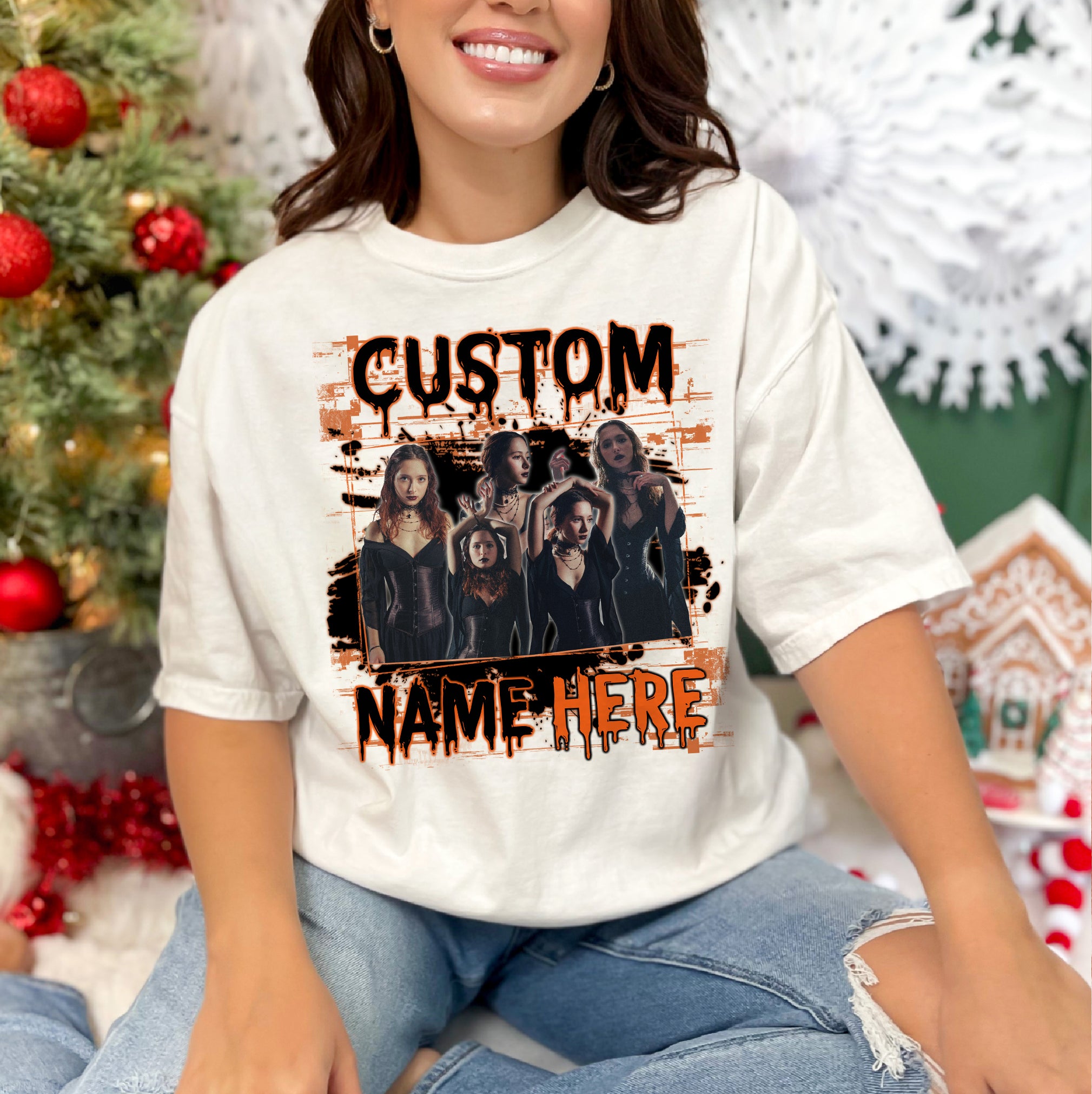 Haunted Souls Comfort Colors Tee – A Spooky Custom Halloween Shirt