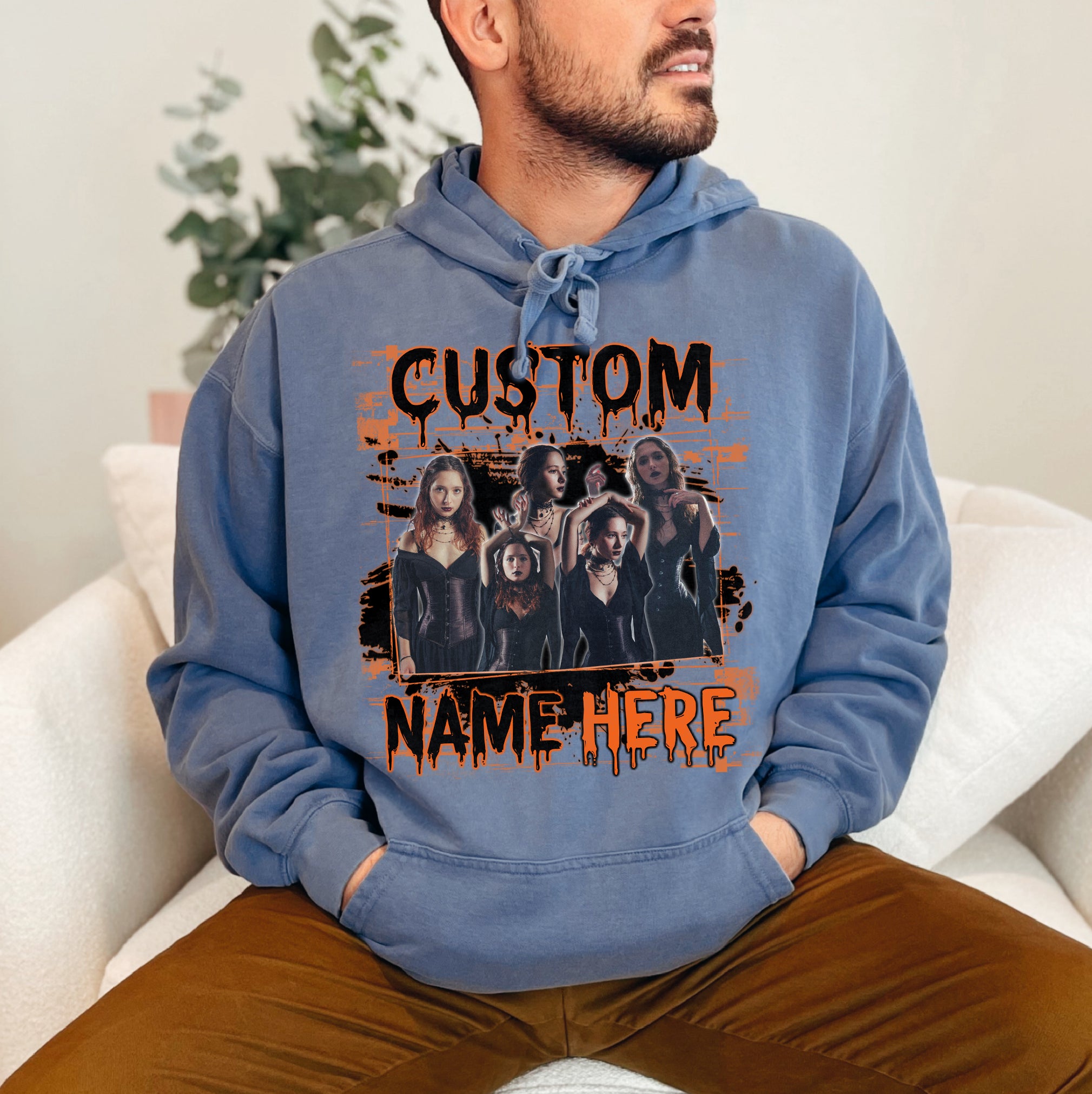 Haunted Souls Comfort Colors Tee – A Spooky Custom Halloween Shirt