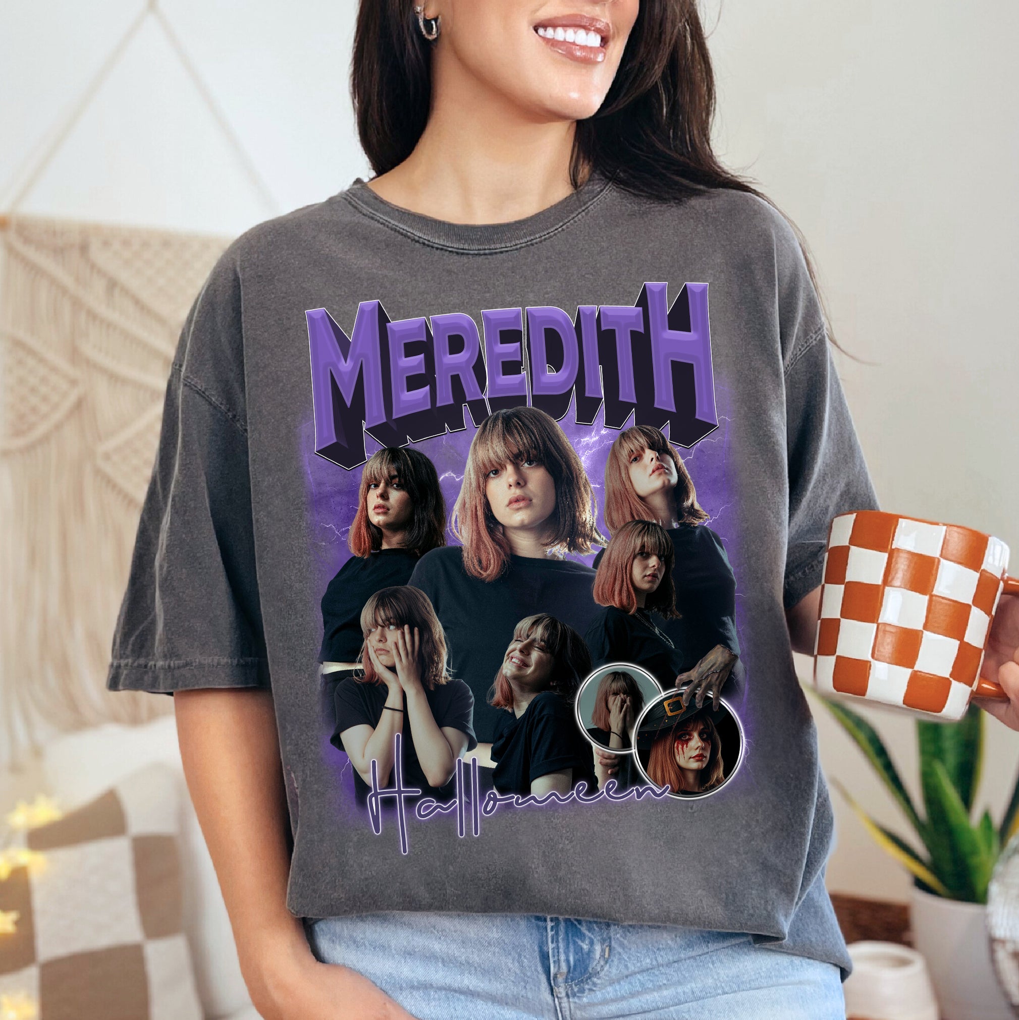 Personalized Halloween Graphic Tee – Comfort Colors Vintage Style