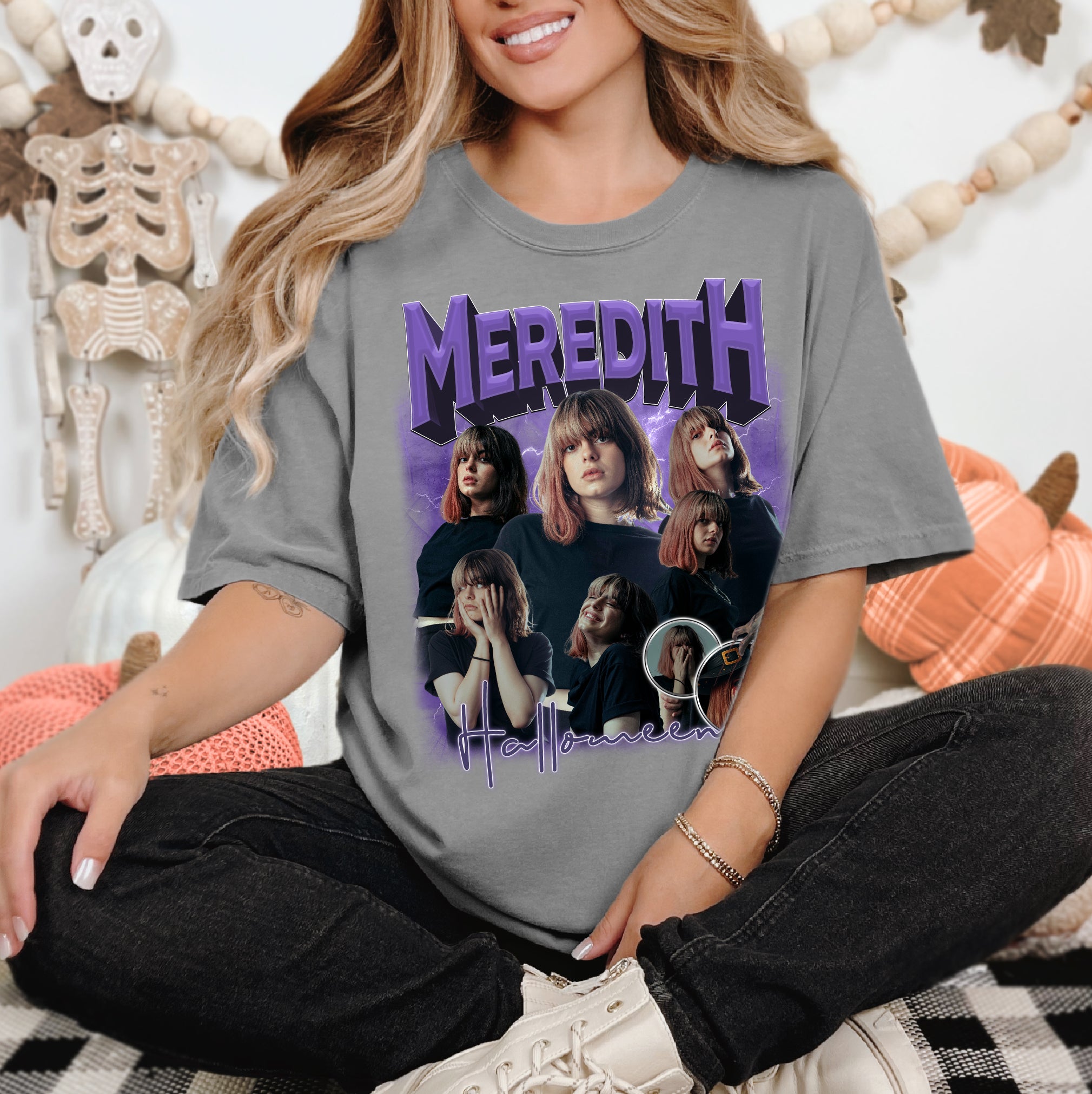 Personalized Halloween Graphic Tee – Comfort Colors Vintage Style