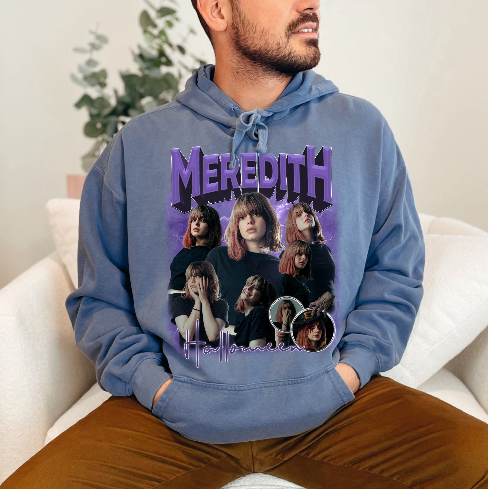 Personalized Halloween Graphic Tee – Comfort Colors Vintage Style