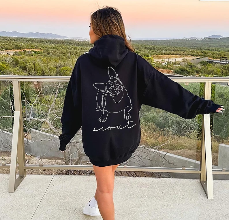 (New Arrivals) Custom Pet Photo Hoodies, Dog Mom Gift