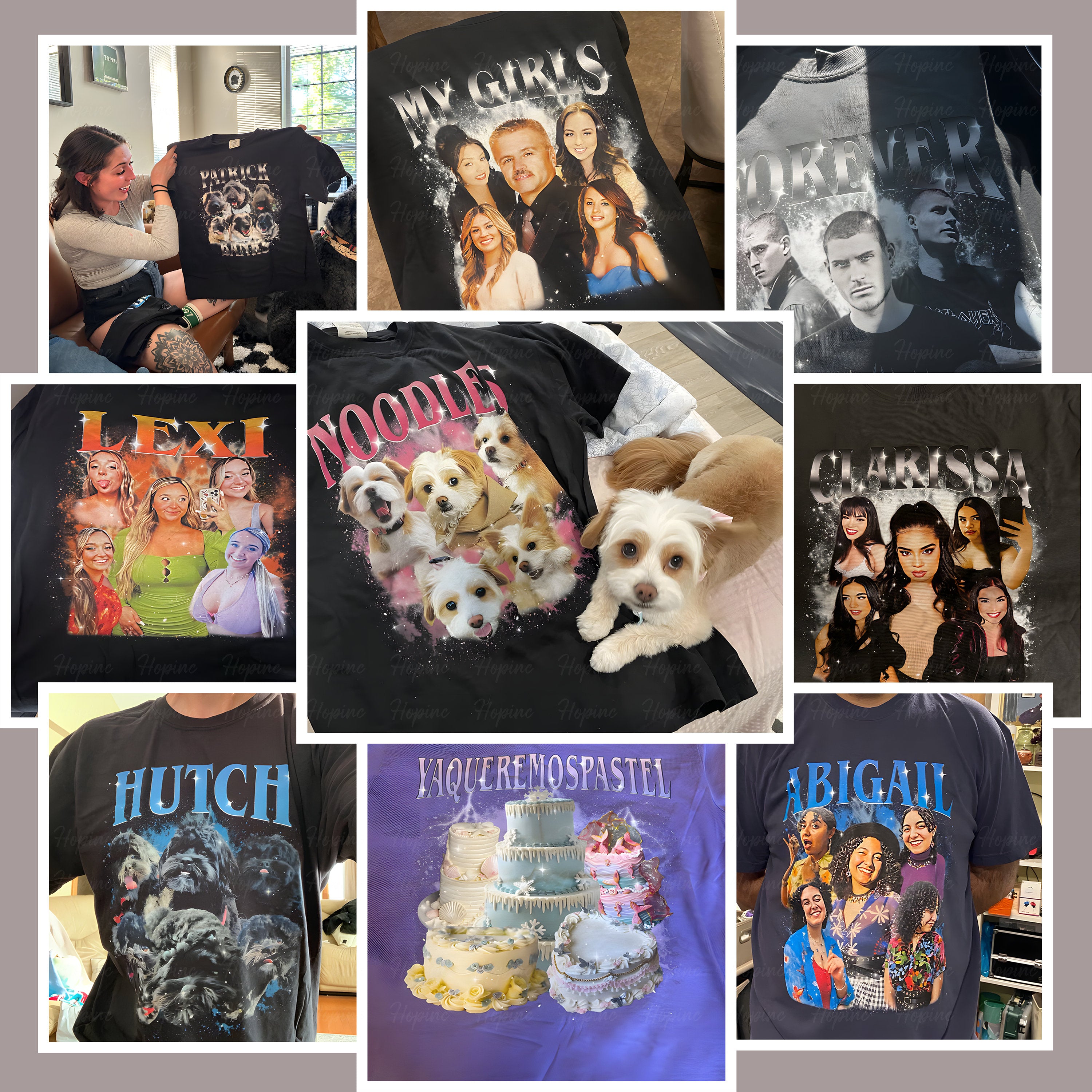 Custom Family Photo Face Shirt, Wife or Girlfriend Photo Shirt, Personalized Bootleg Birthday Gift