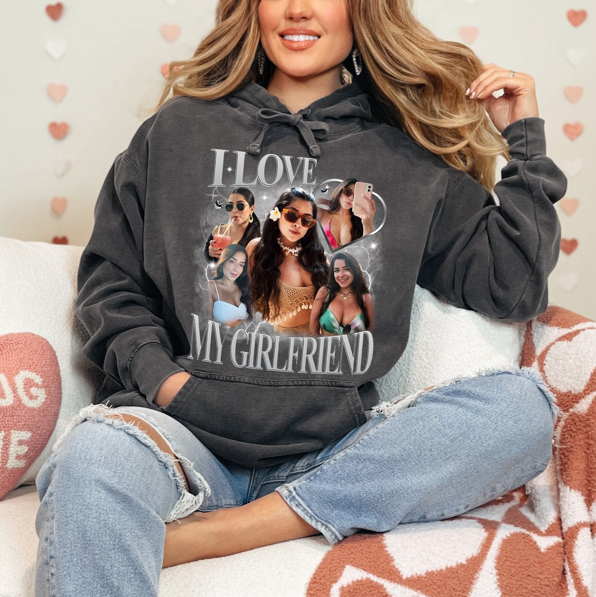 Custom Shirt With Girlfriend Face – Personalized Girlfriend T-Shirt