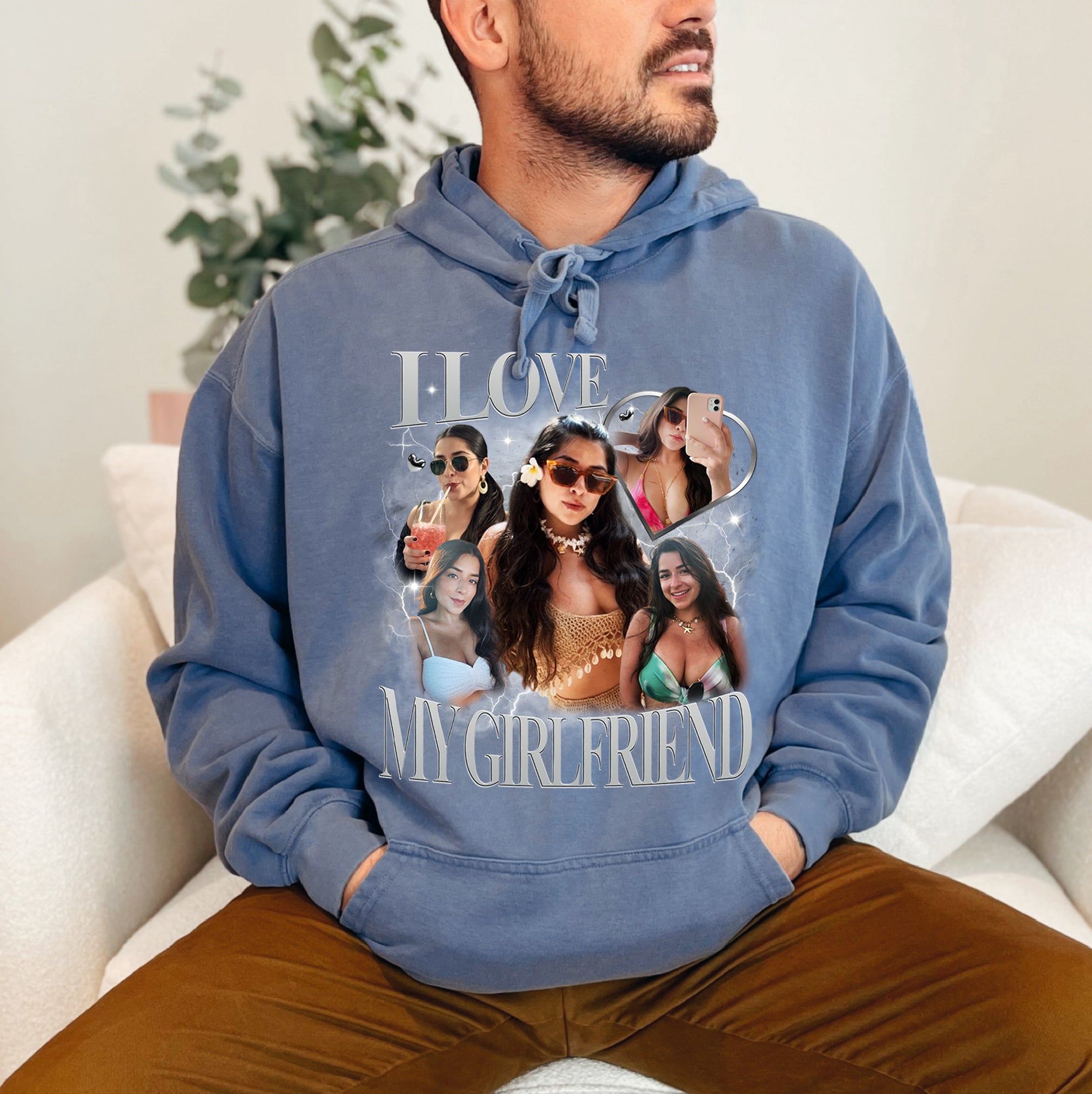 Custom Shirt With Girlfriend Face – Personalized Girlfriend T-Shirt