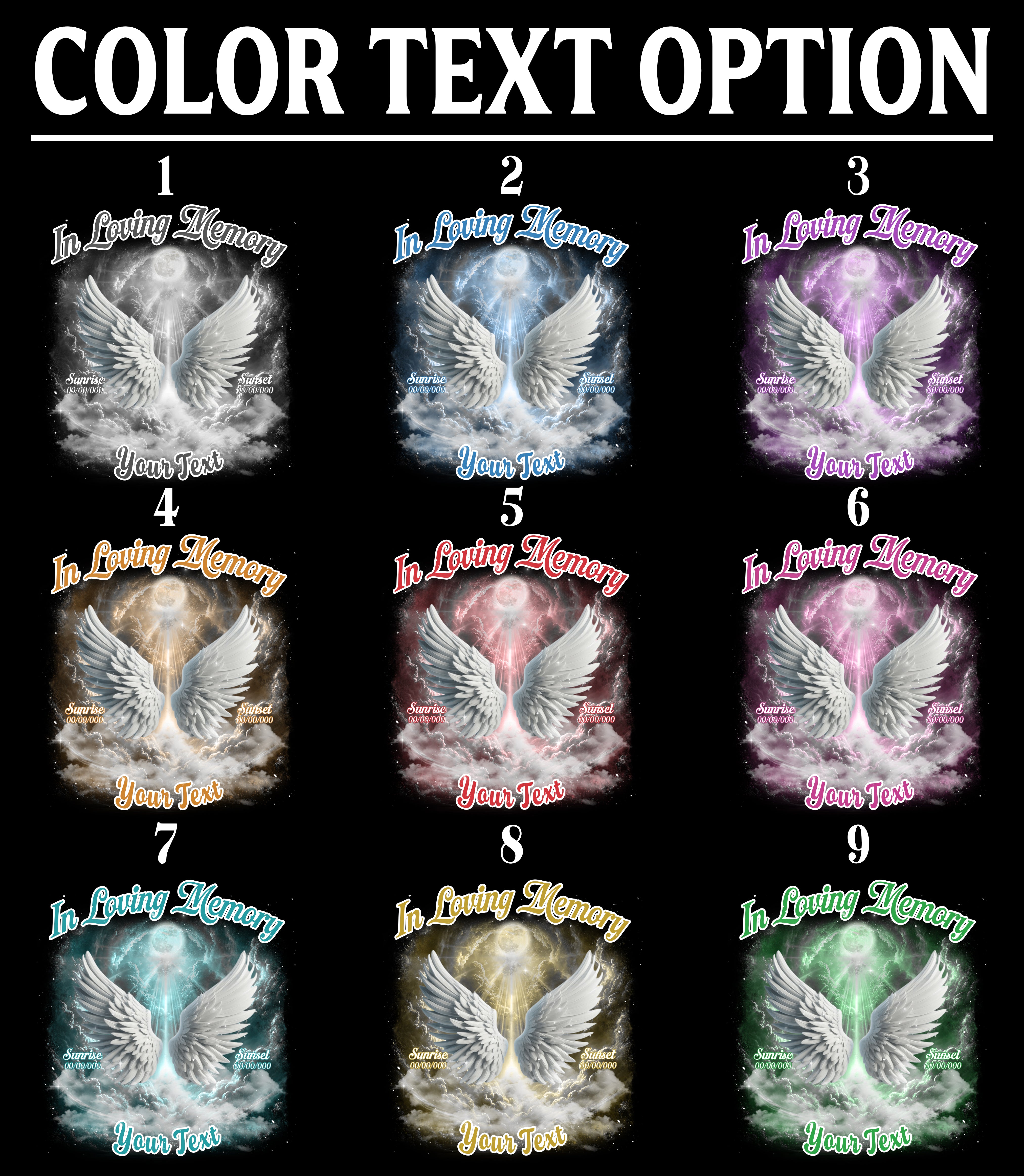 Custom Memorial Photo Tee - In Loving Memory Comfort Color T-Shirts