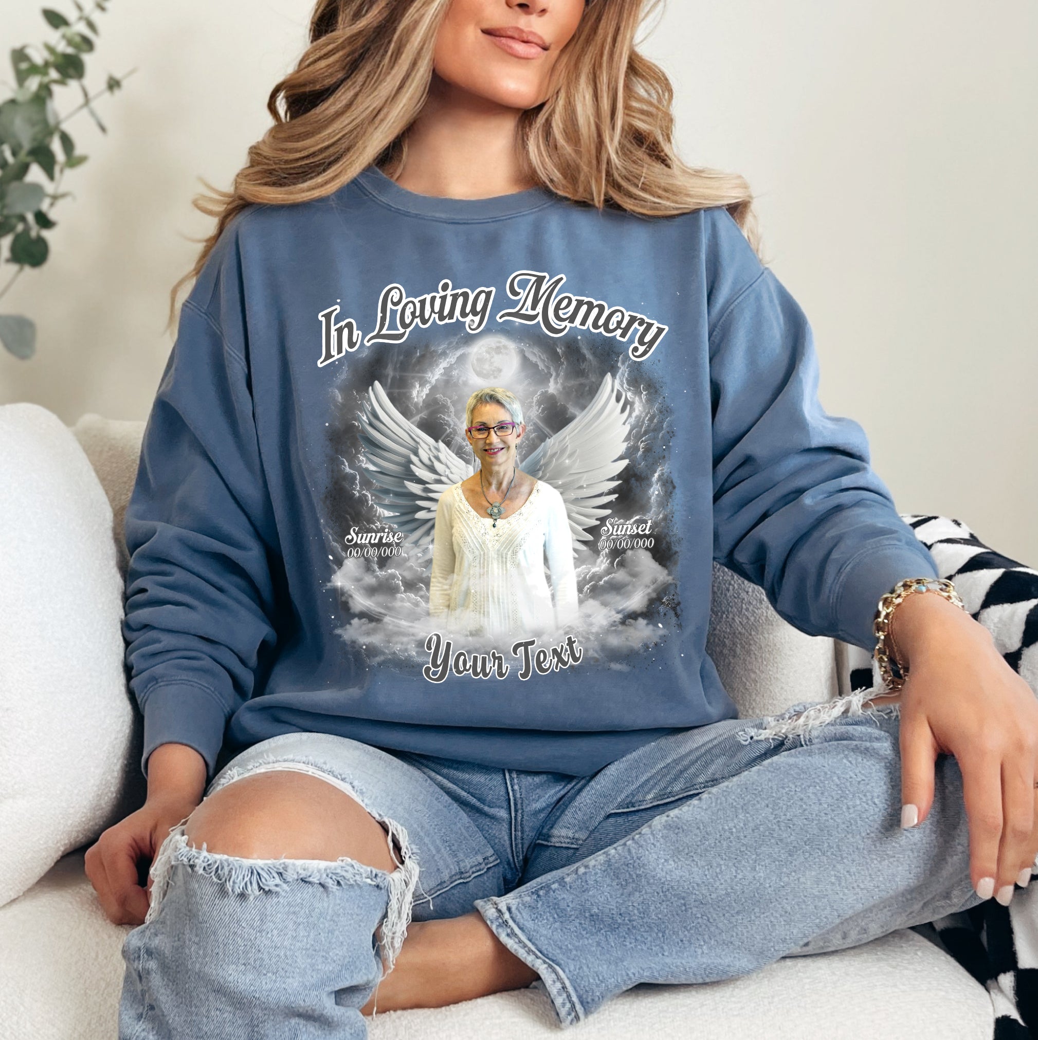 Custom Memorial Photo Tee - In Loving Memory Comfort Color T-Shirts