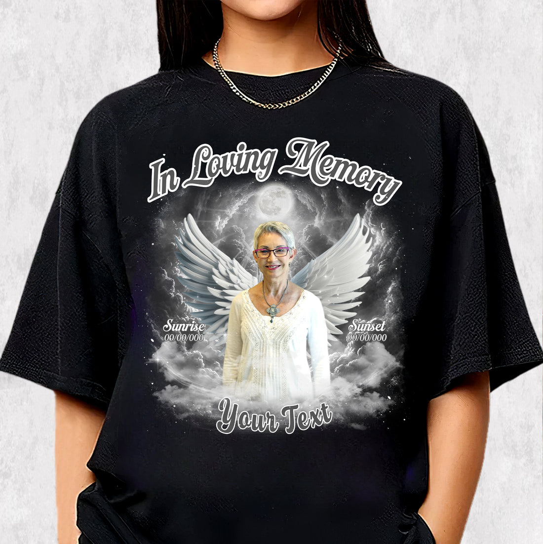 Custom Memorial Photo Tee - In Loving Memory Comfort Color T-Shirts