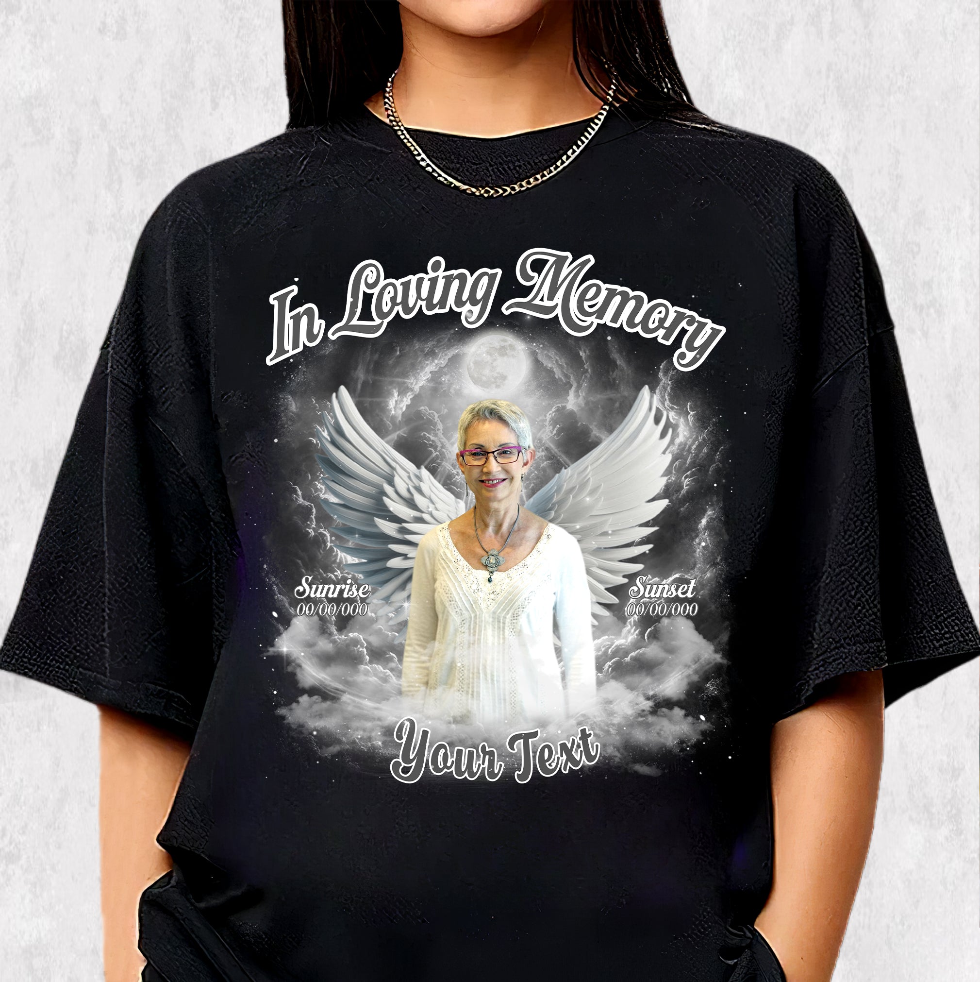 Custom Memorial Photo Tee - In Loving Memory Comfort Color T-Shirts