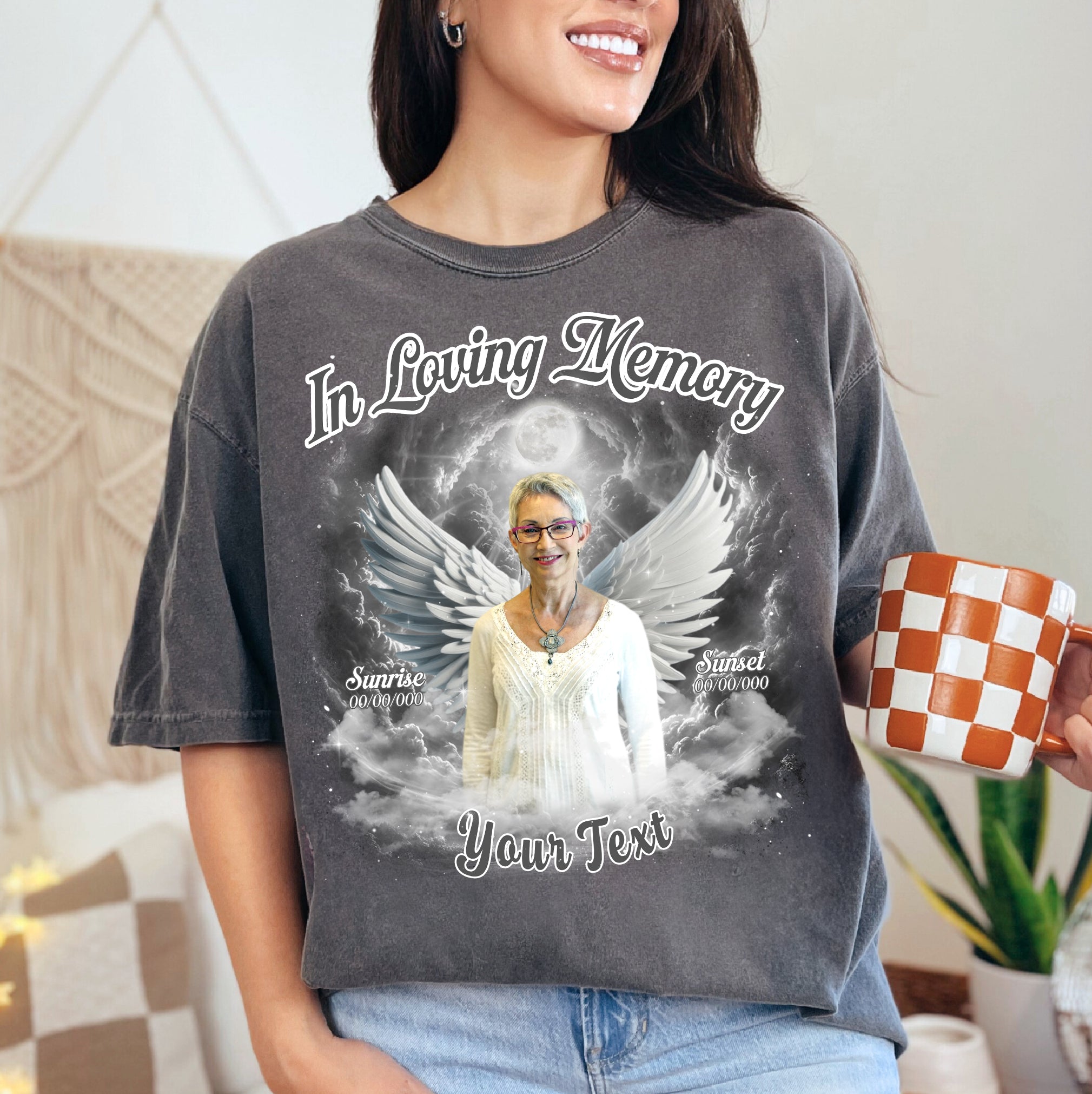 Custom Memorial Photo Tee - In Loving Memory Comfort Color T-Shirts