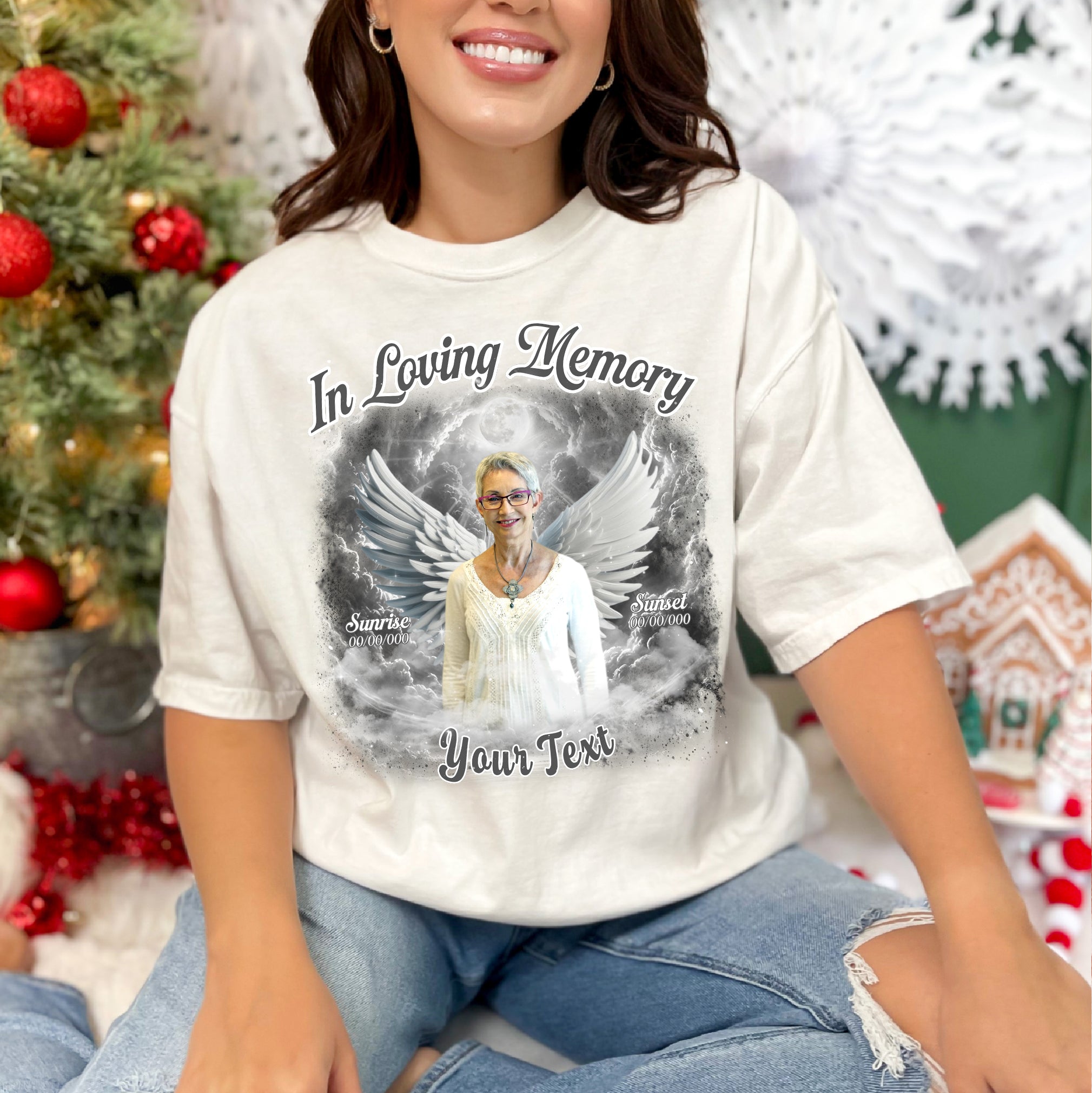 Custom Memorial Photo Tee - In Loving Memory Comfort Color T-Shirts