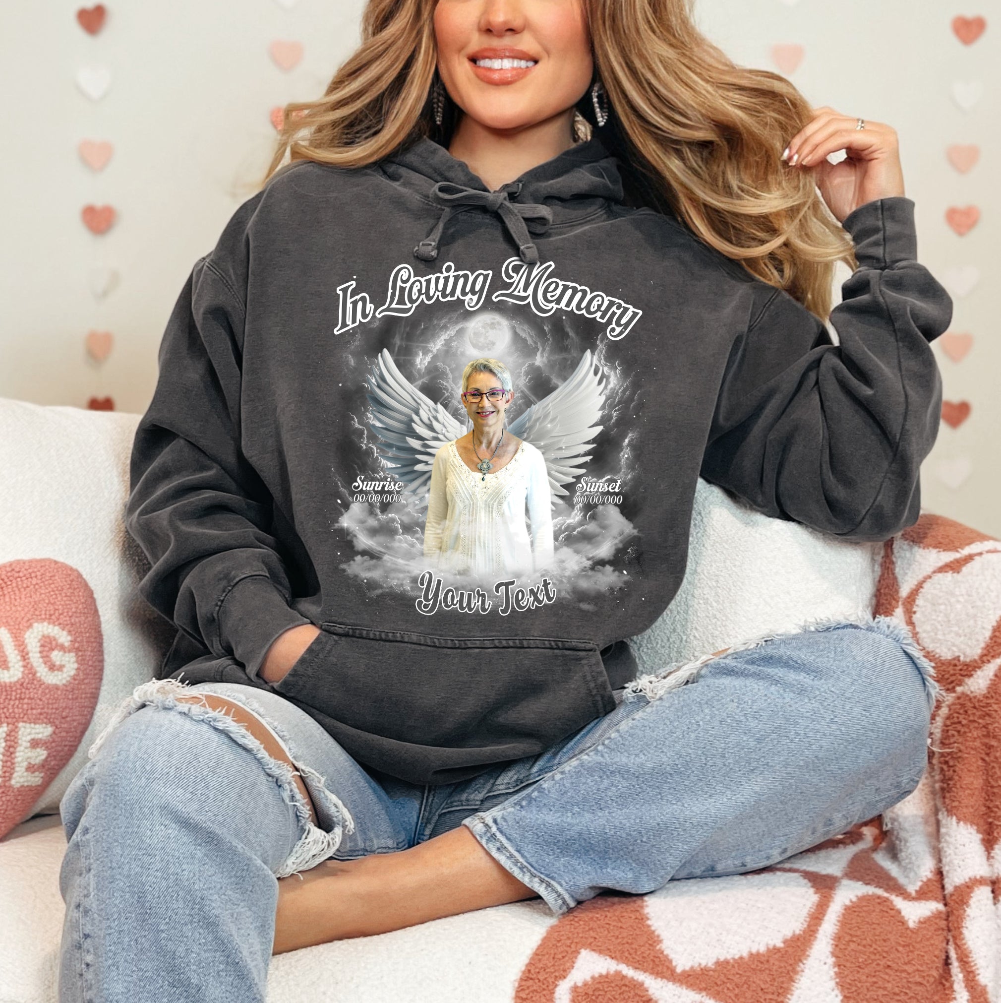 Custom Memorial Photo Tee - In Loving Memory Comfort Color T-Shirts