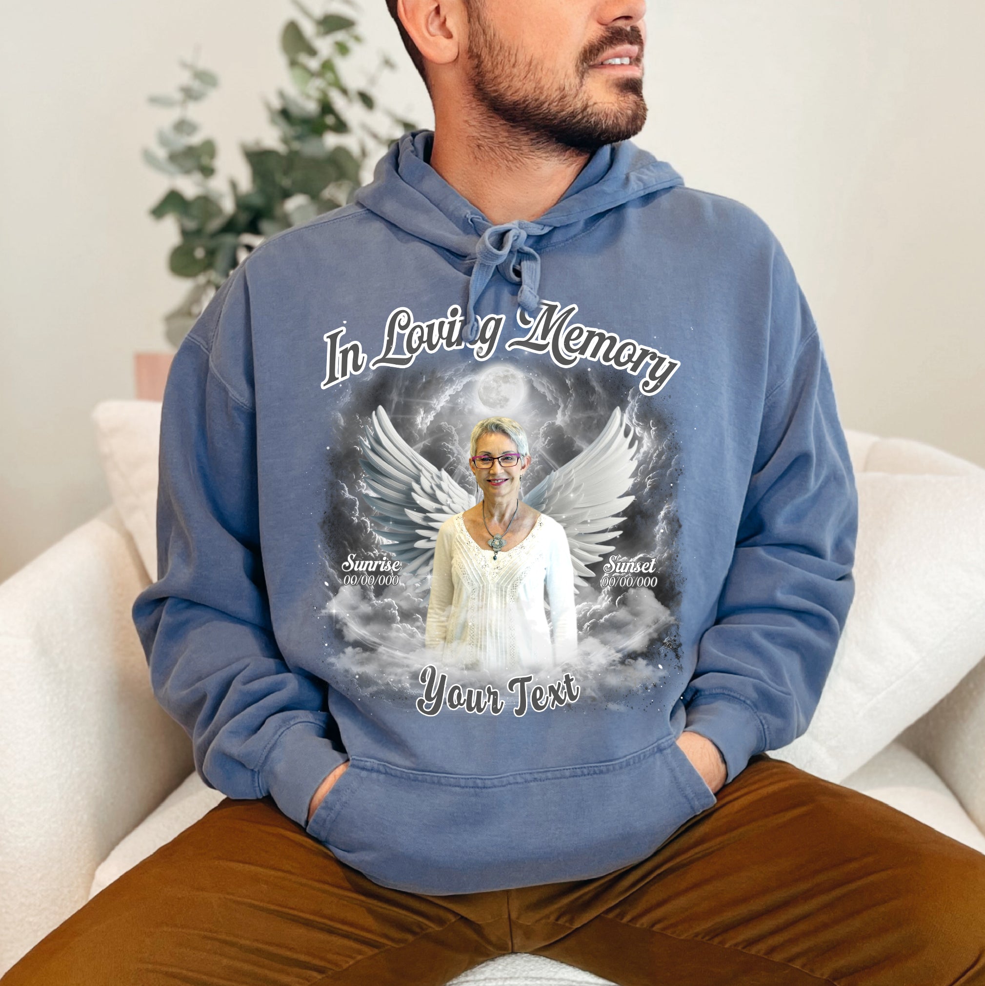 Custom Memorial Photo Tee - In Loving Memory Comfort Color T-Shirts
