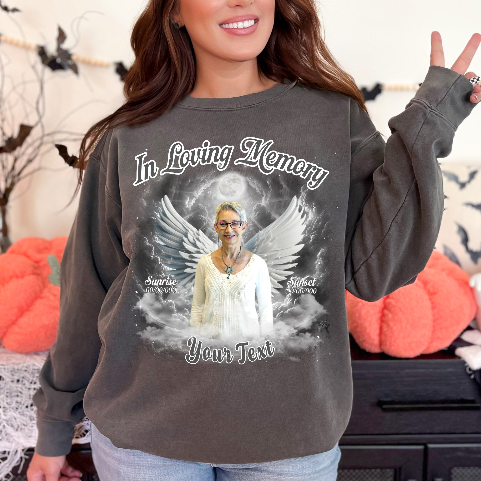 Custom Memorial Photo Tee - In Loving Memory Comfort Color T-Shirts