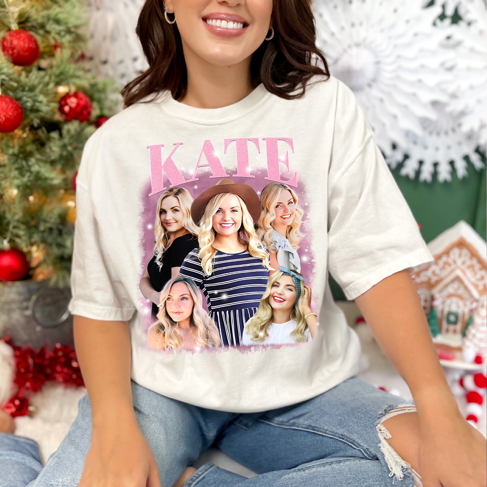 Custom Mom Shirt with Face – Personalized Comfort Colors Tee