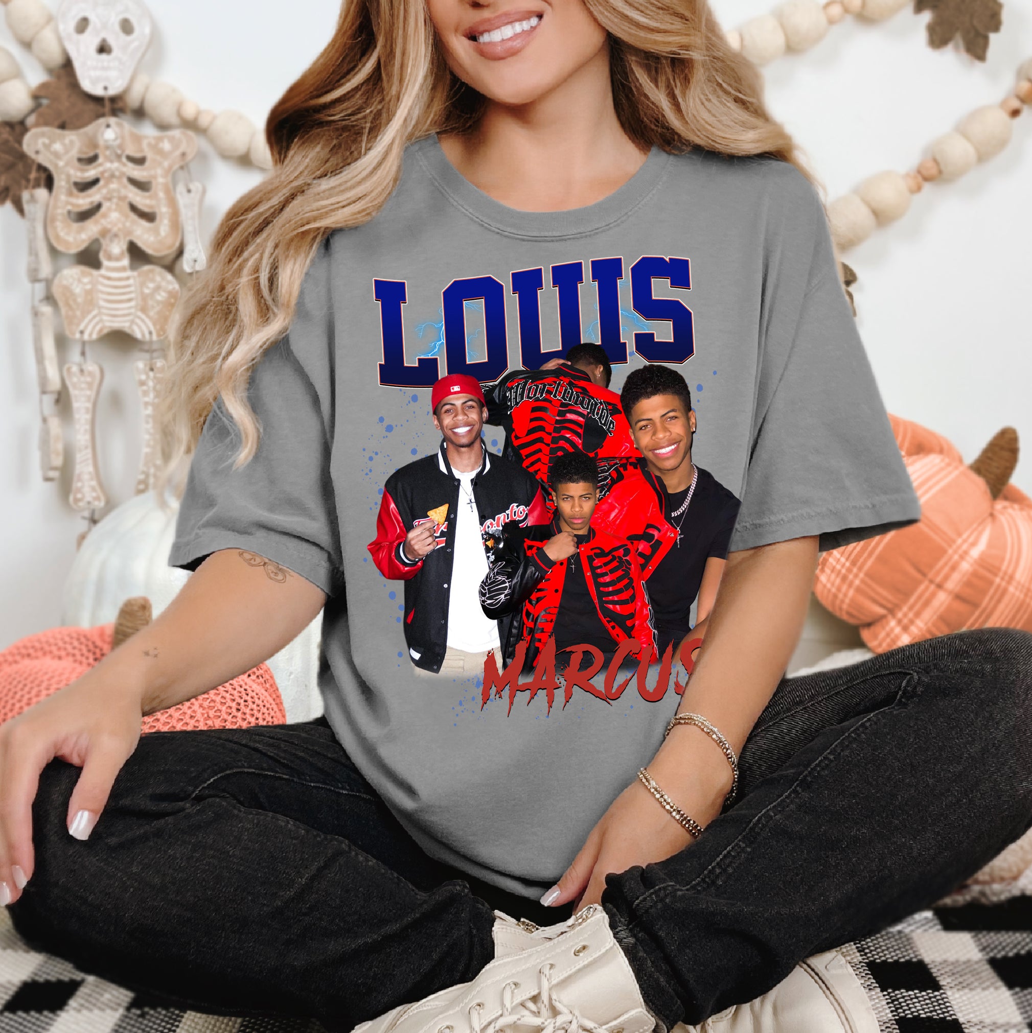 Custom Boyfriend Shirt – Personalized Comfort Colors Photo Tee with Name