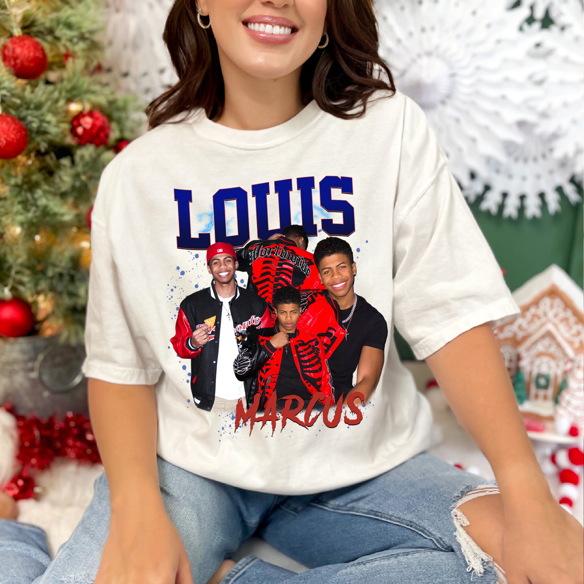 Custom Boyfriend Shirt – Personalized Comfort Colors Photo Tee with Name