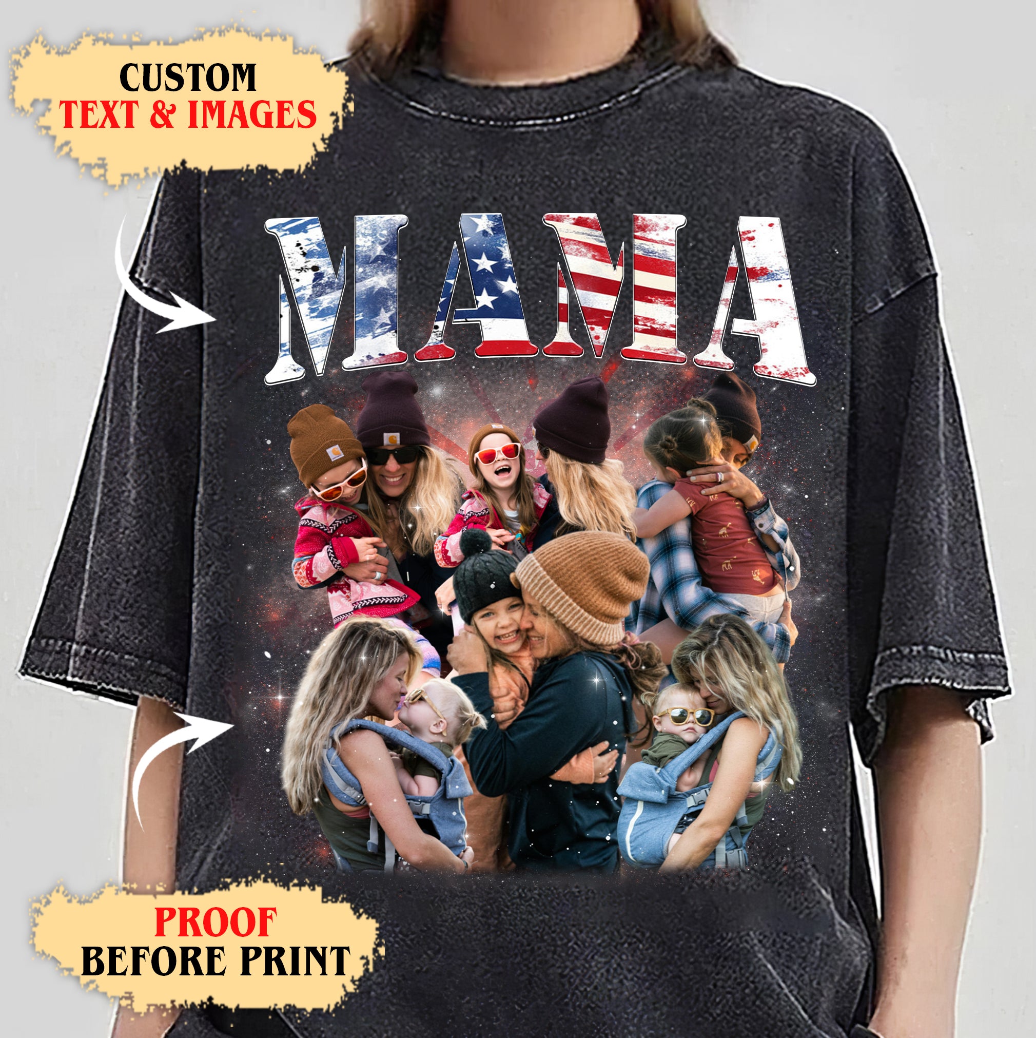 American Mama Custom Shirt – Retro 4th of July Gift for Mom