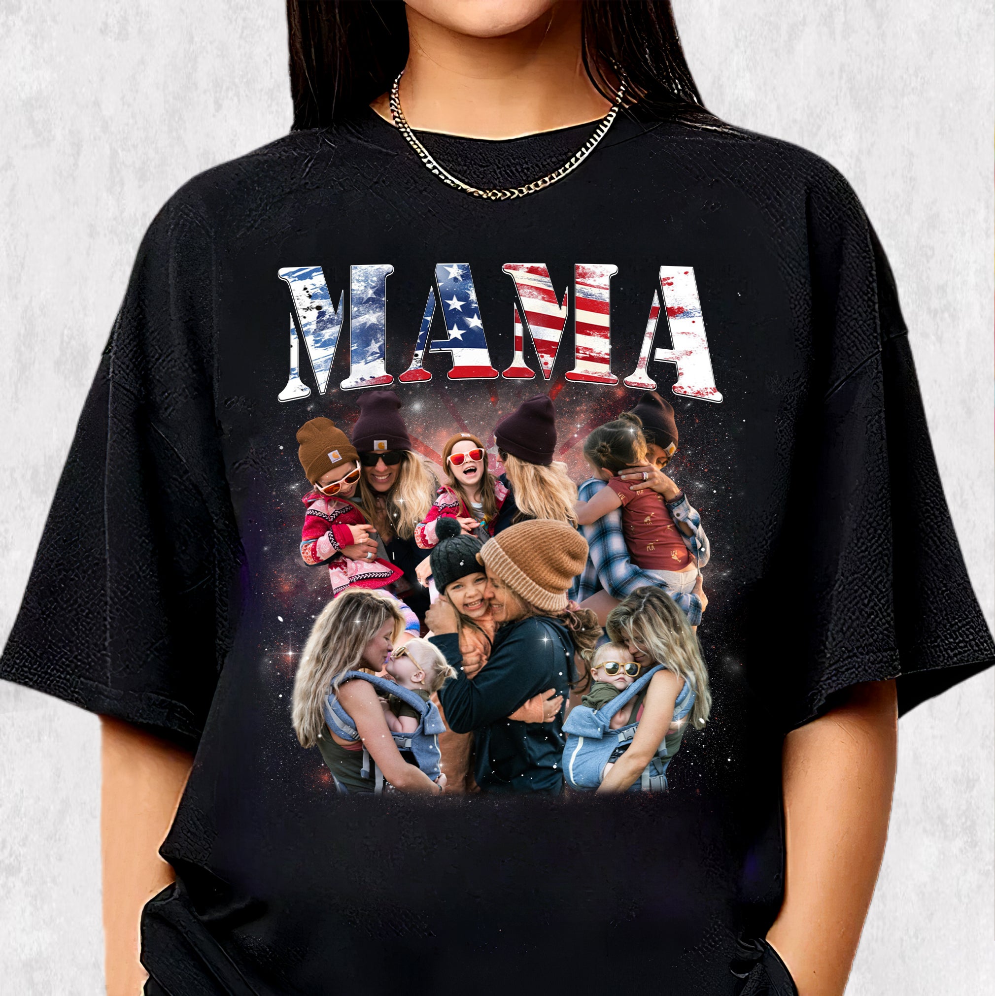 American Mama Custom Shirt – Retro 4th of July Gift for Mom