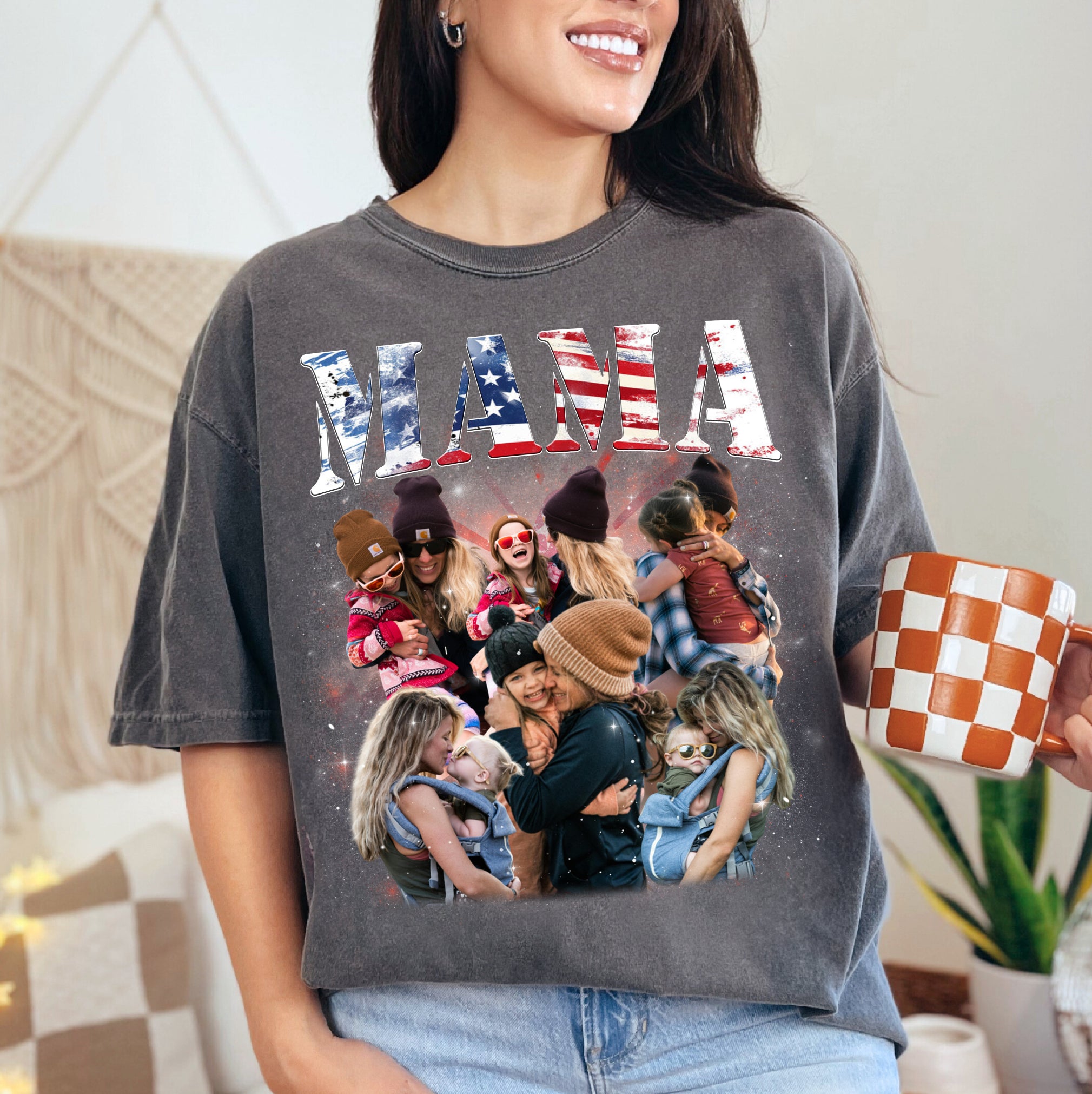 American Mama Custom Shirt – Retro 4th of July Gift for Mom