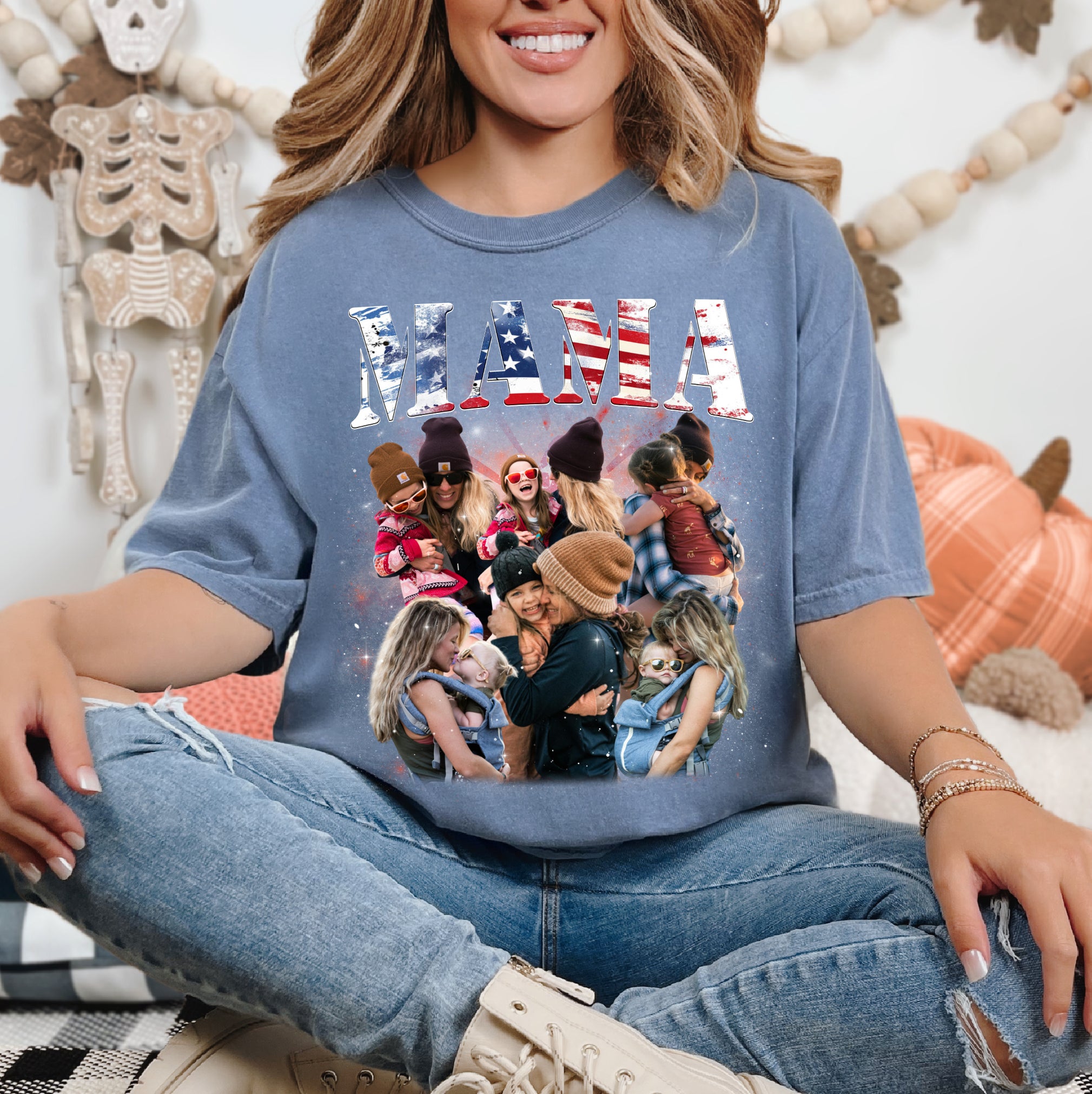 American Mama Custom Shirt – Retro 4th of July Gift for Mom
